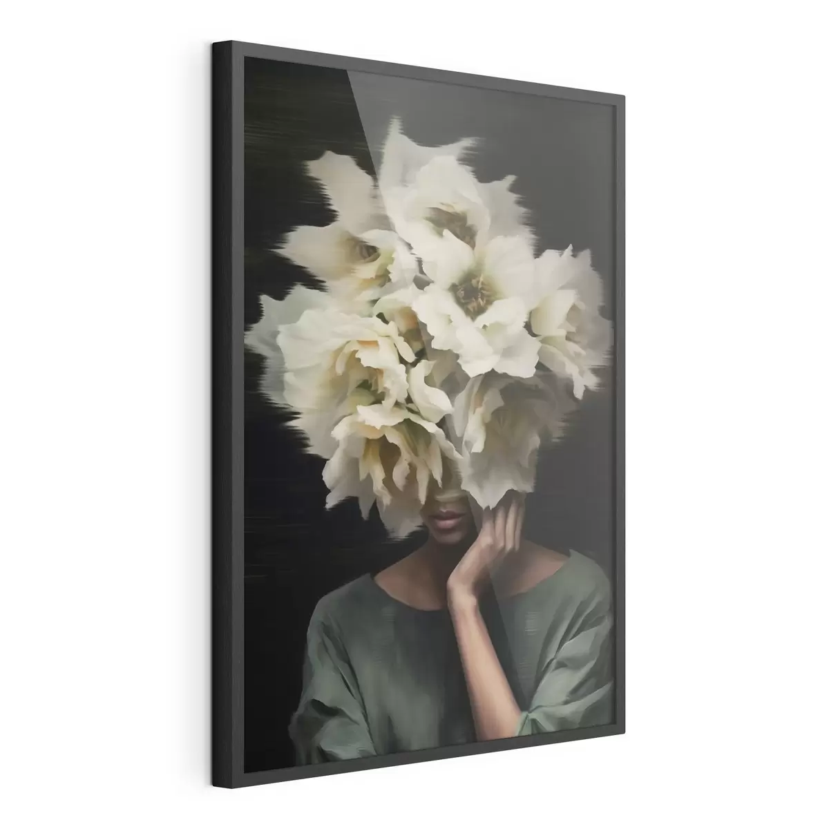 Poster Femme avec des fleurs f44911