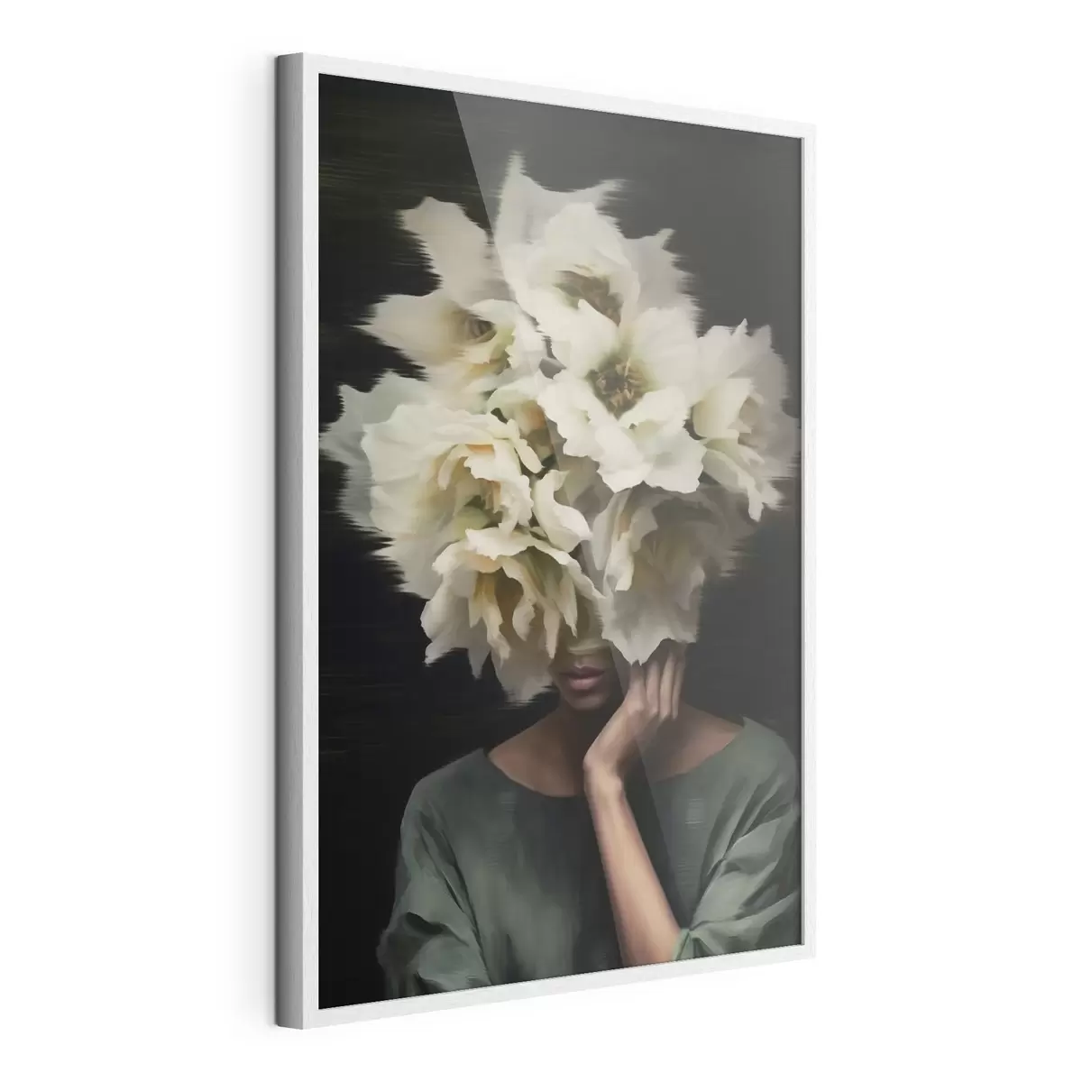 Poster Femme avec des fleurs f44911