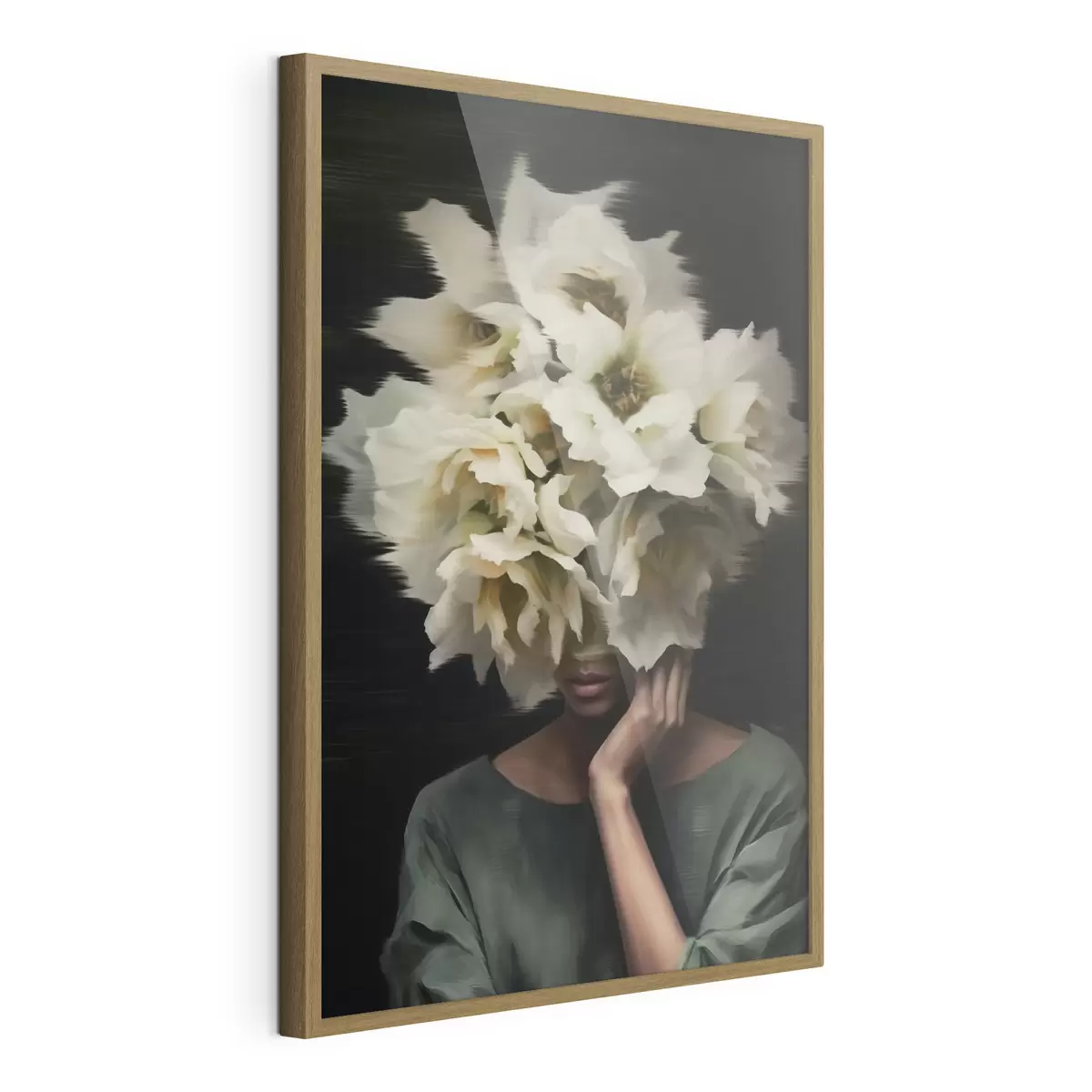 Poster Femme avec des fleurs f44911
