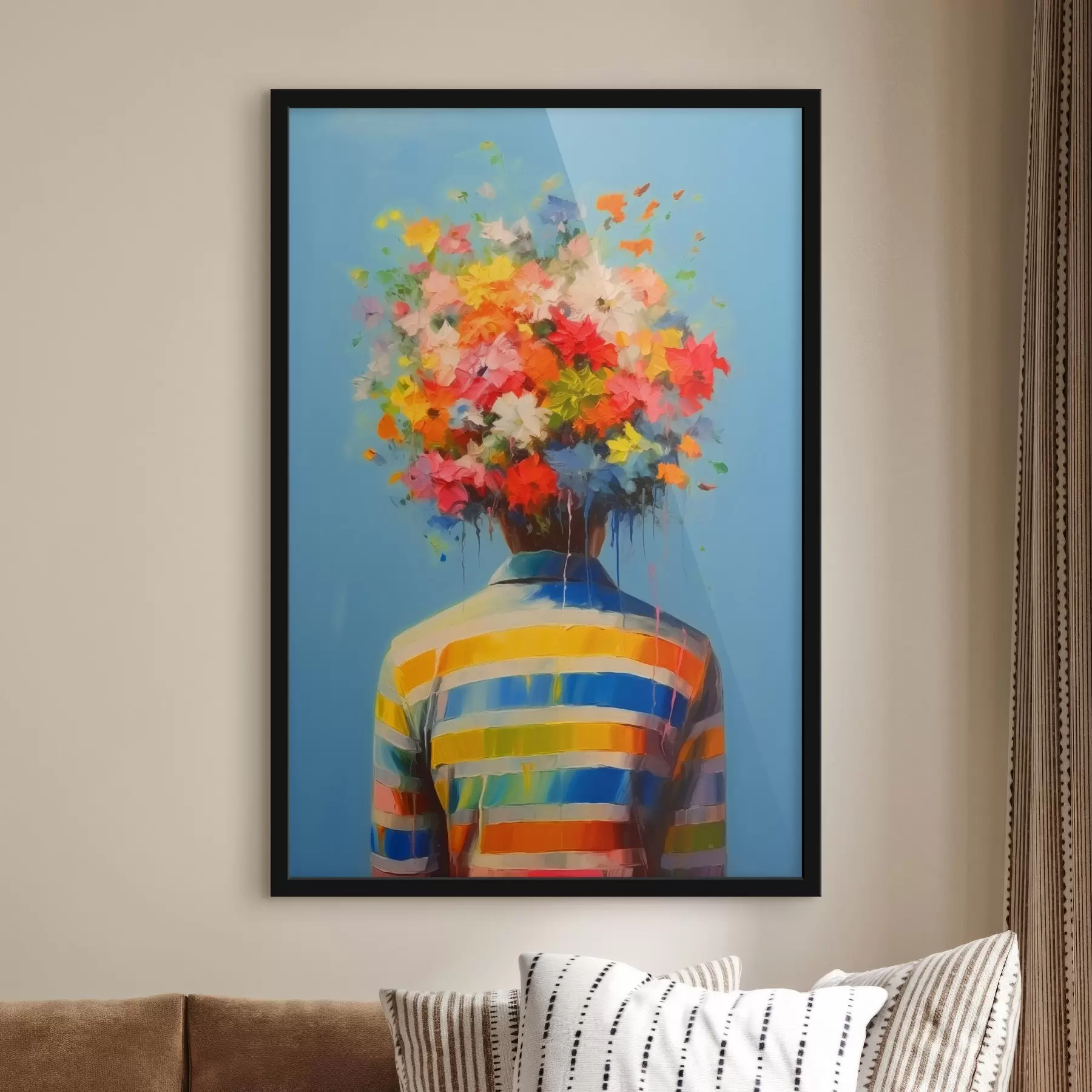 Papier peint Pensées colorées f44919