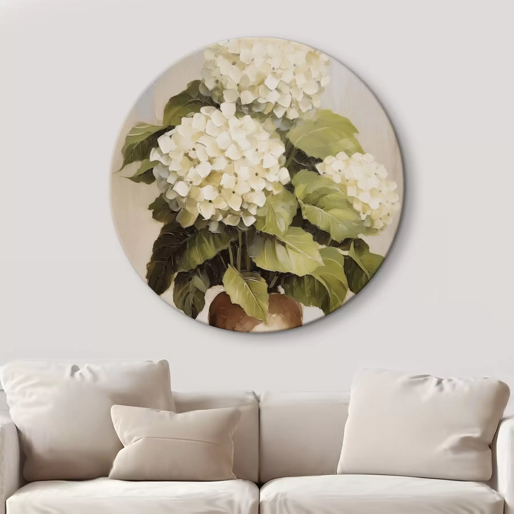 Papier peint Hortensias dans un vase r44907
