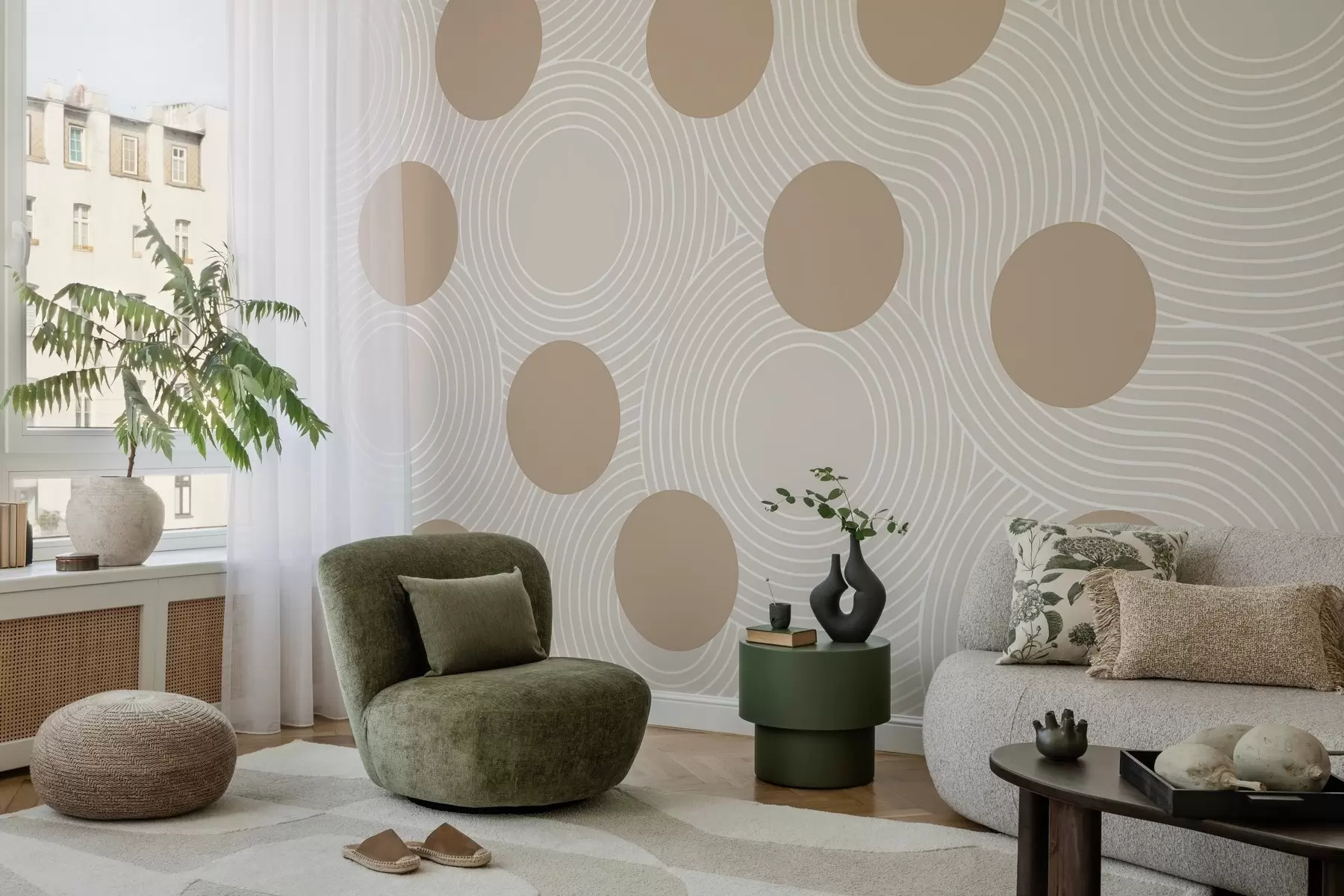 Papier peint Harmonie géométrique w04185