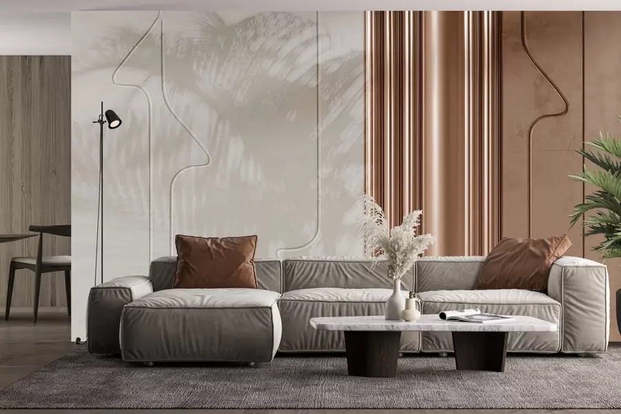 Papier peint Fusion de textures w04190