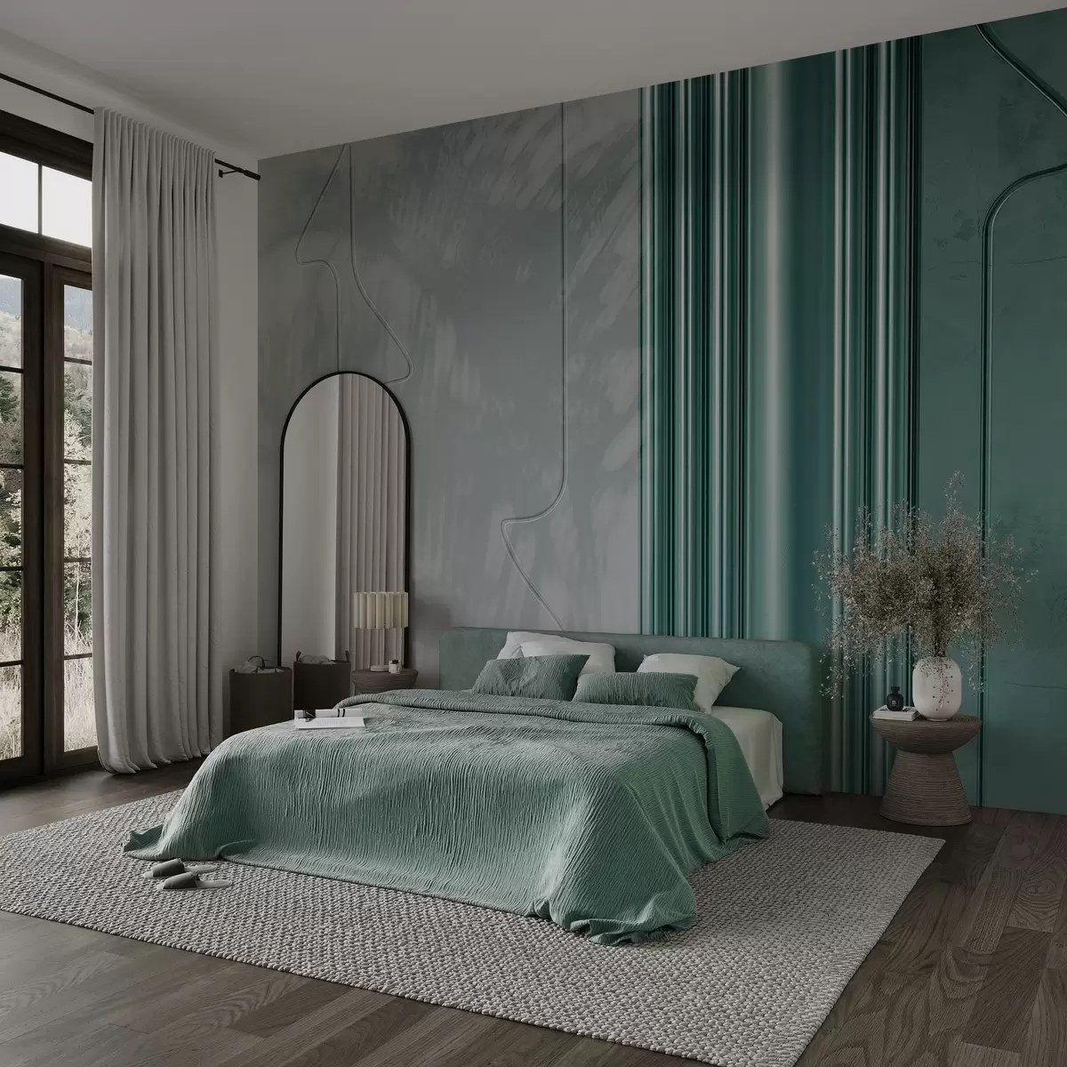 Papier peint Fusion de textures w04190v1