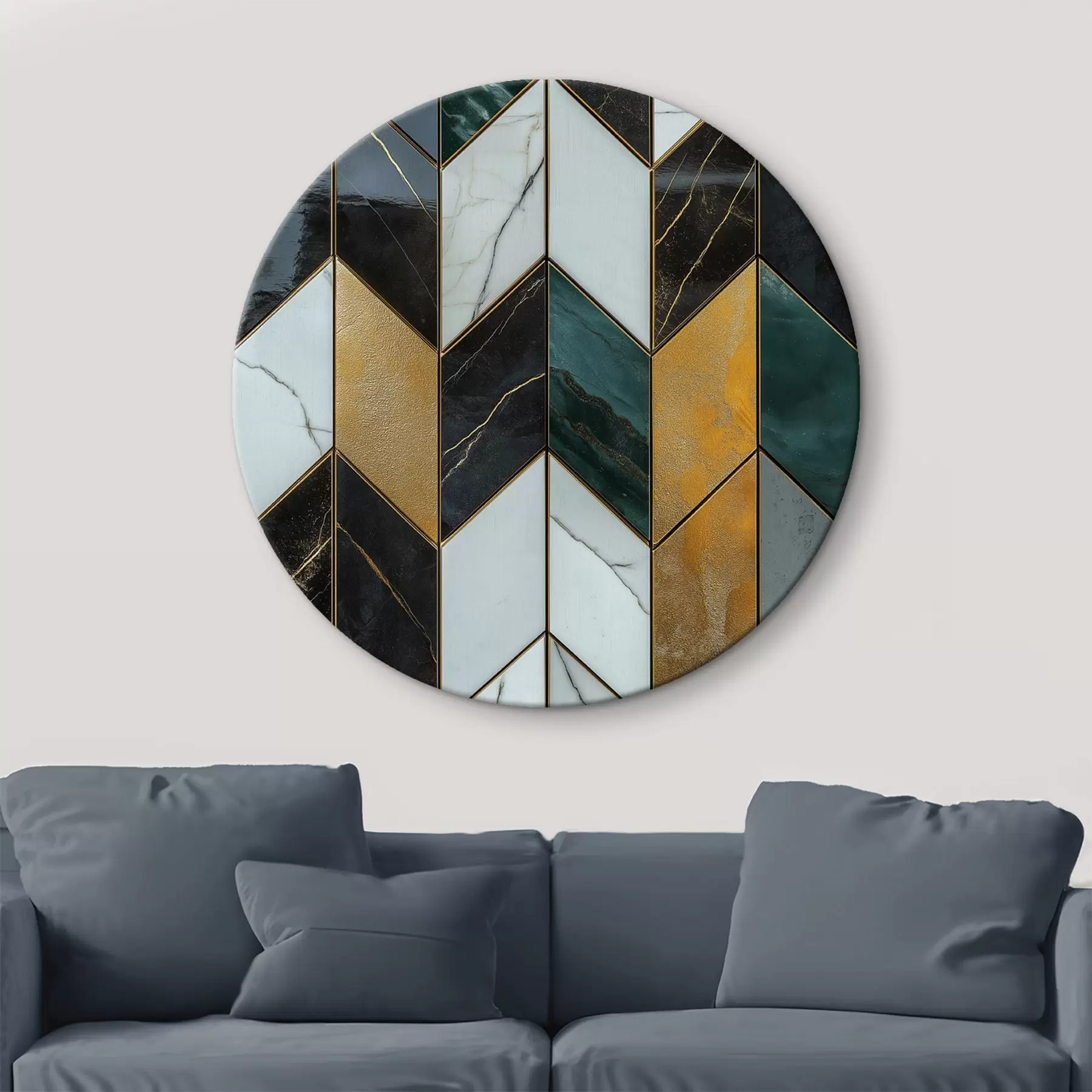 Tableau Abstraction du marbre r44973