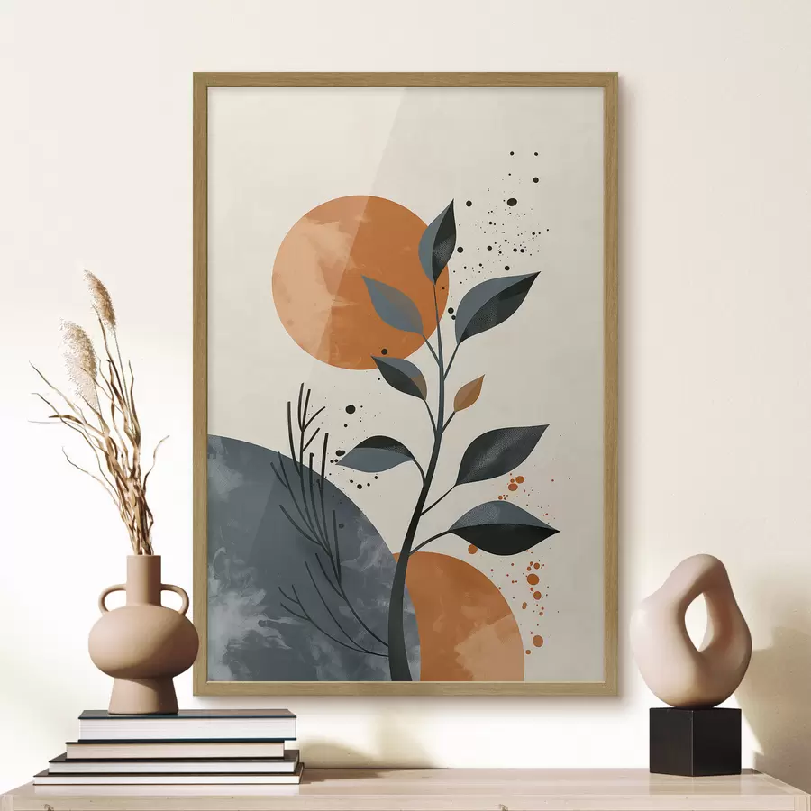 Papier peint Soleil et feuilles f44959