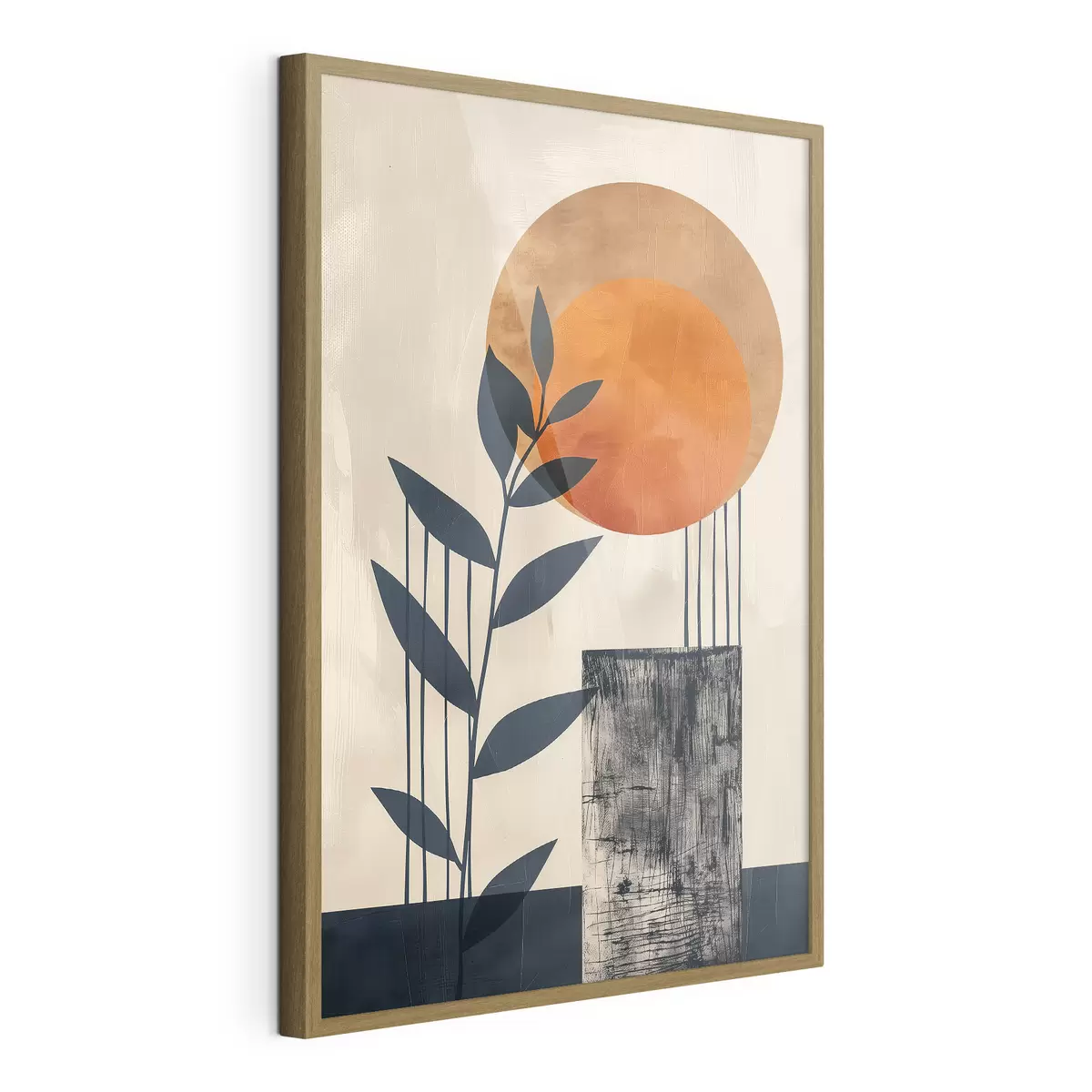 Poster Soleil et feuilles f44961