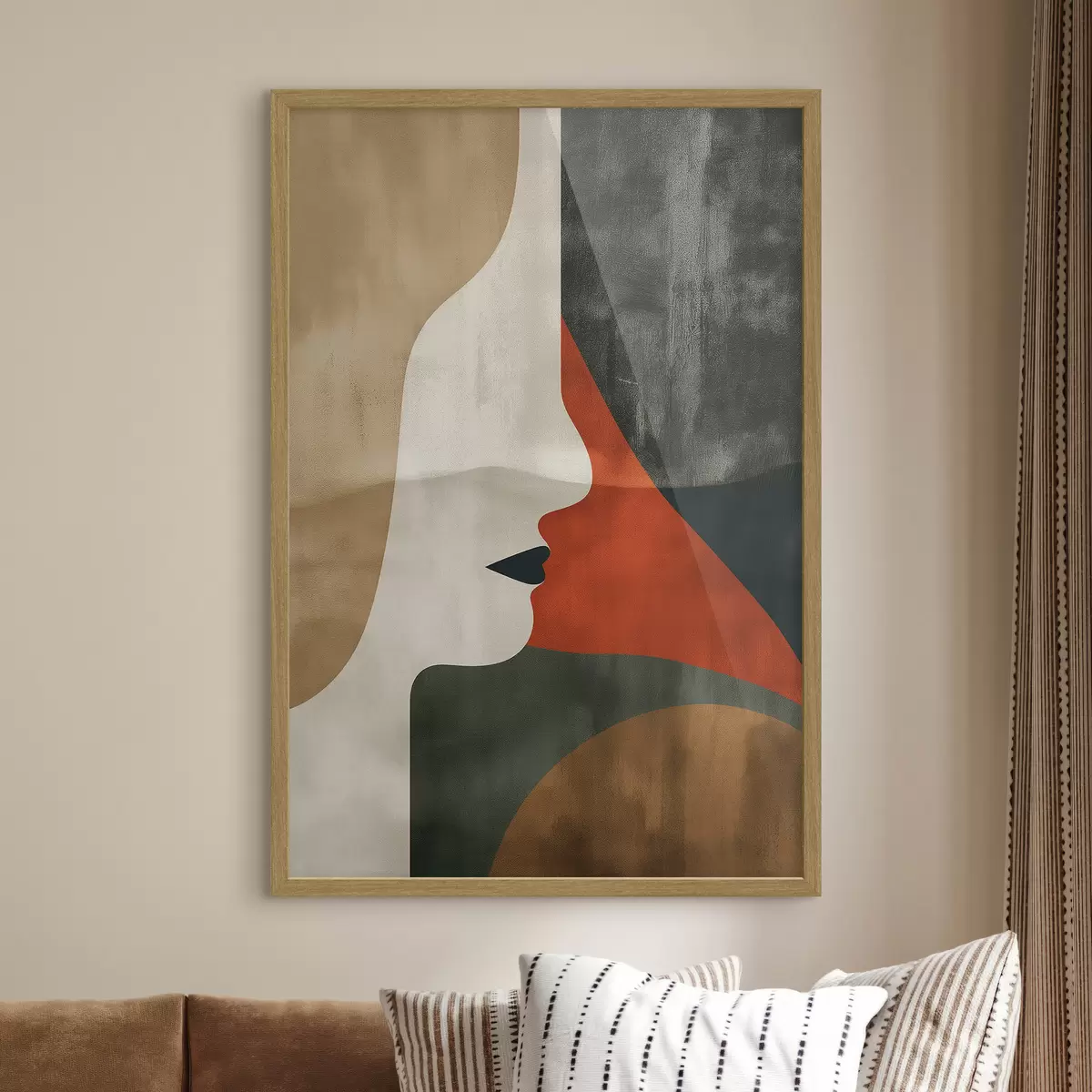 Poster Visage et abstraction f44969