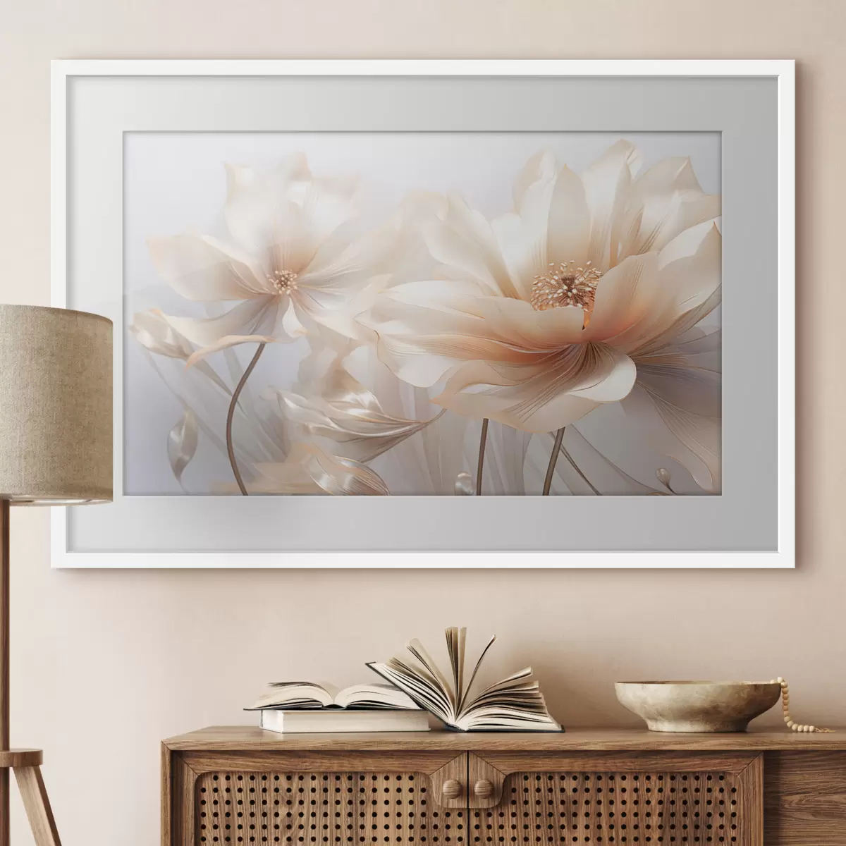 Poster Fleurs de pêche douce f44836