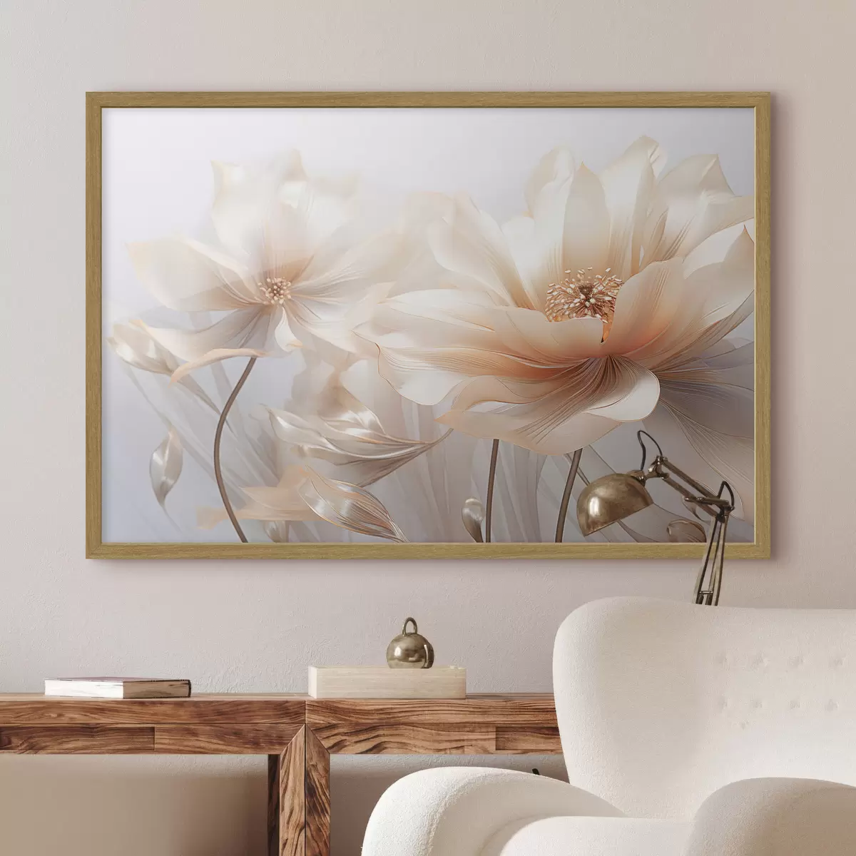 Poster Fleurs de pêche douce f44836
