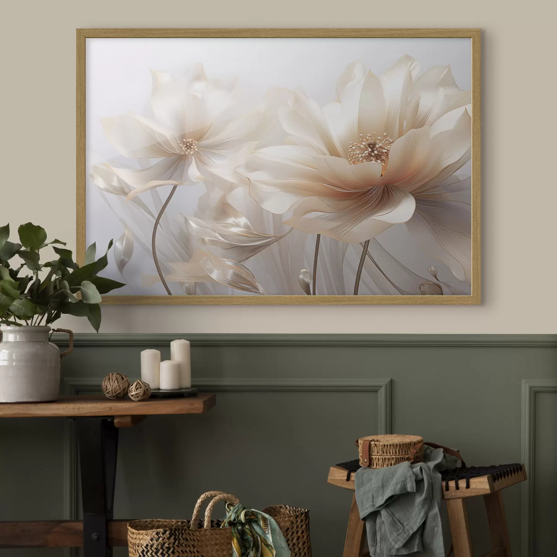 Papier peint Fleurs de pêche douce f44836