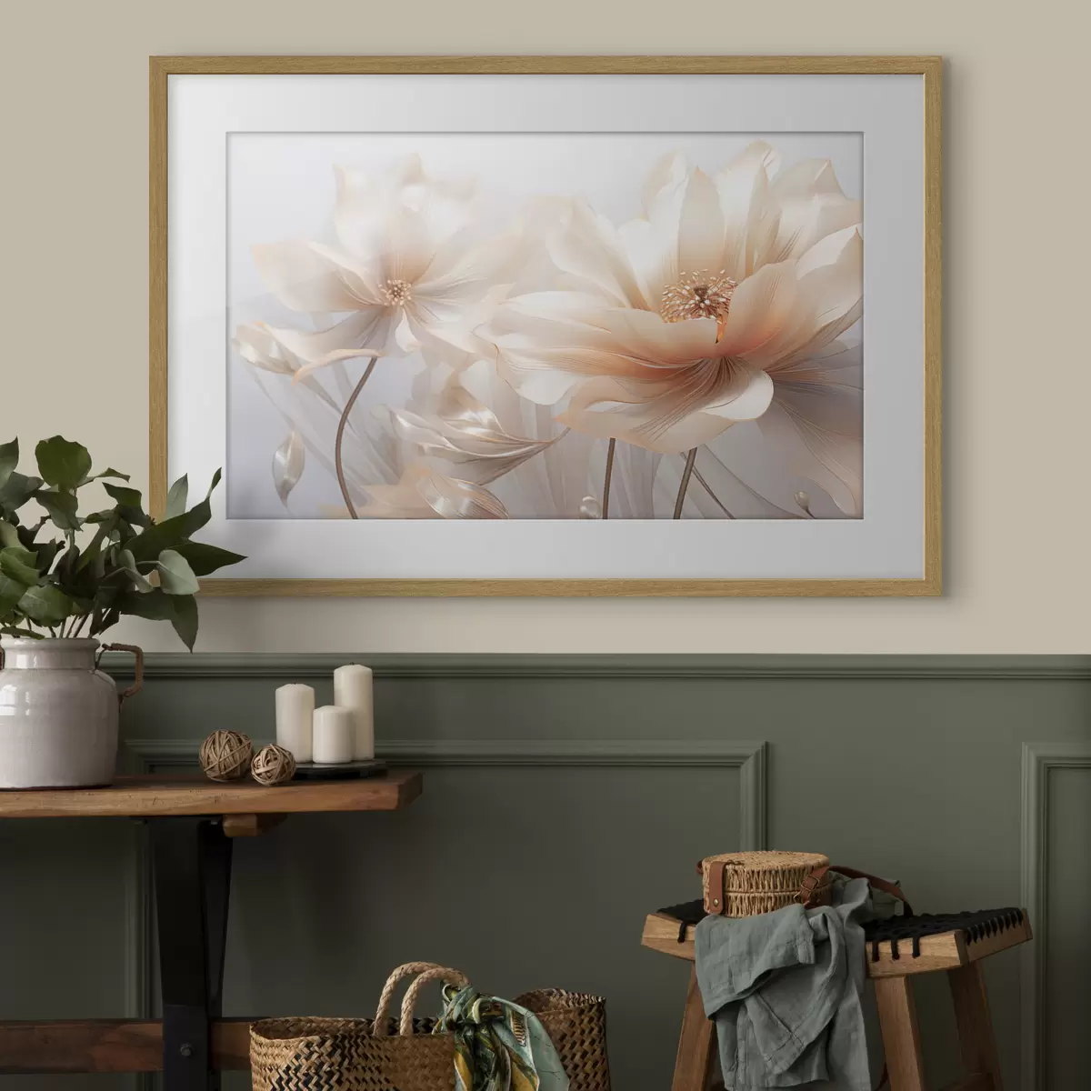 Poster Fleurs de pêche douce f44836