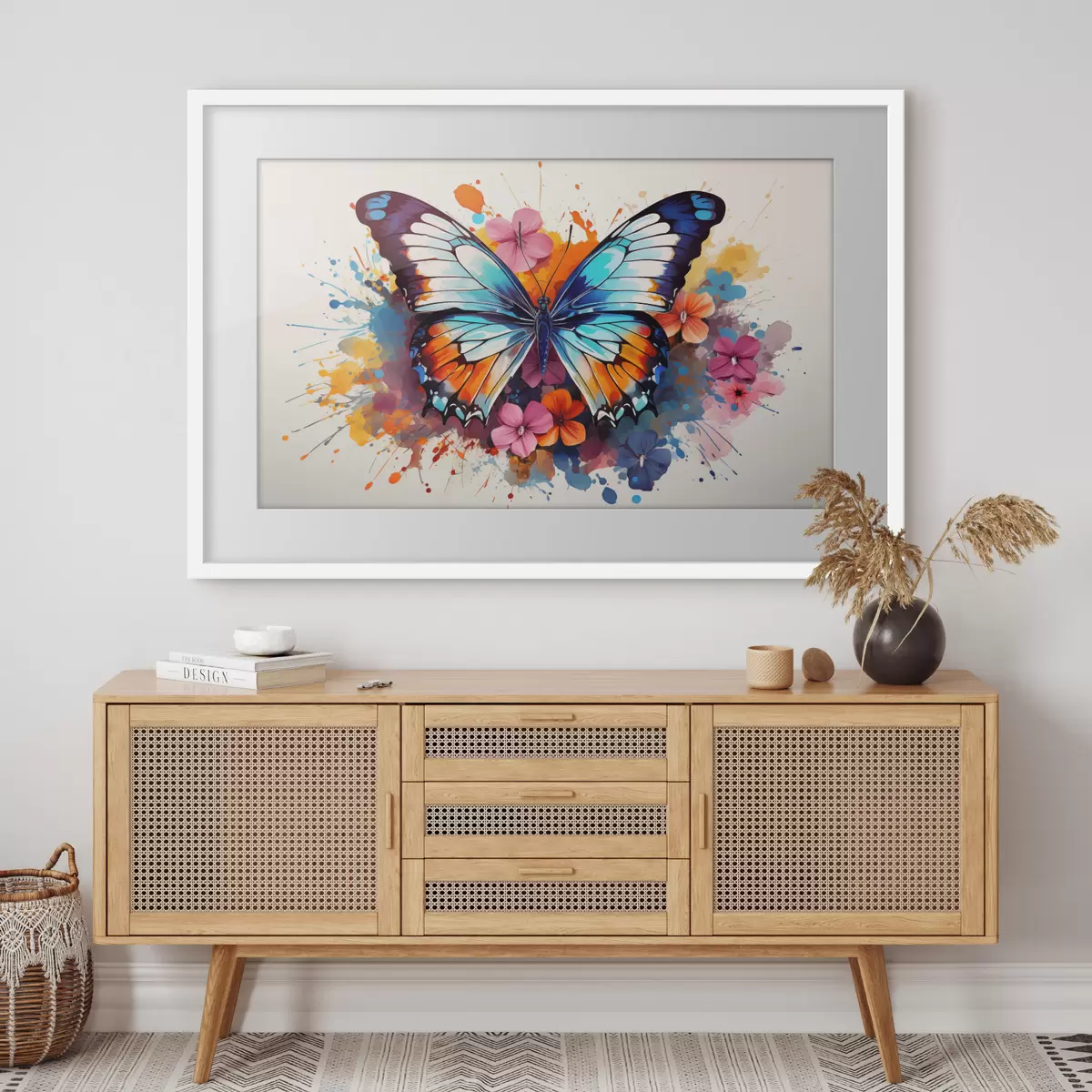 Poster Papillons et joie f44943