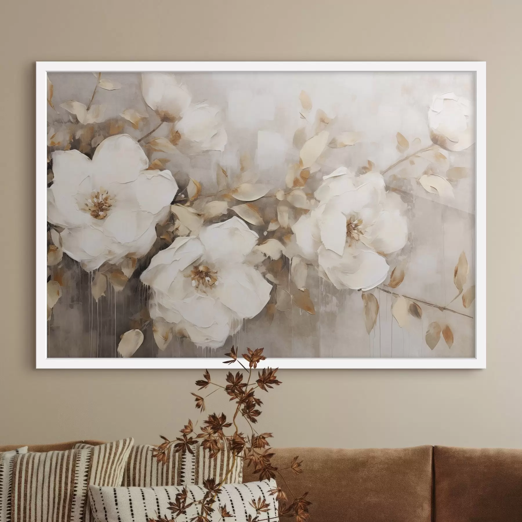 Papier peint Herbier chaleureux f44922