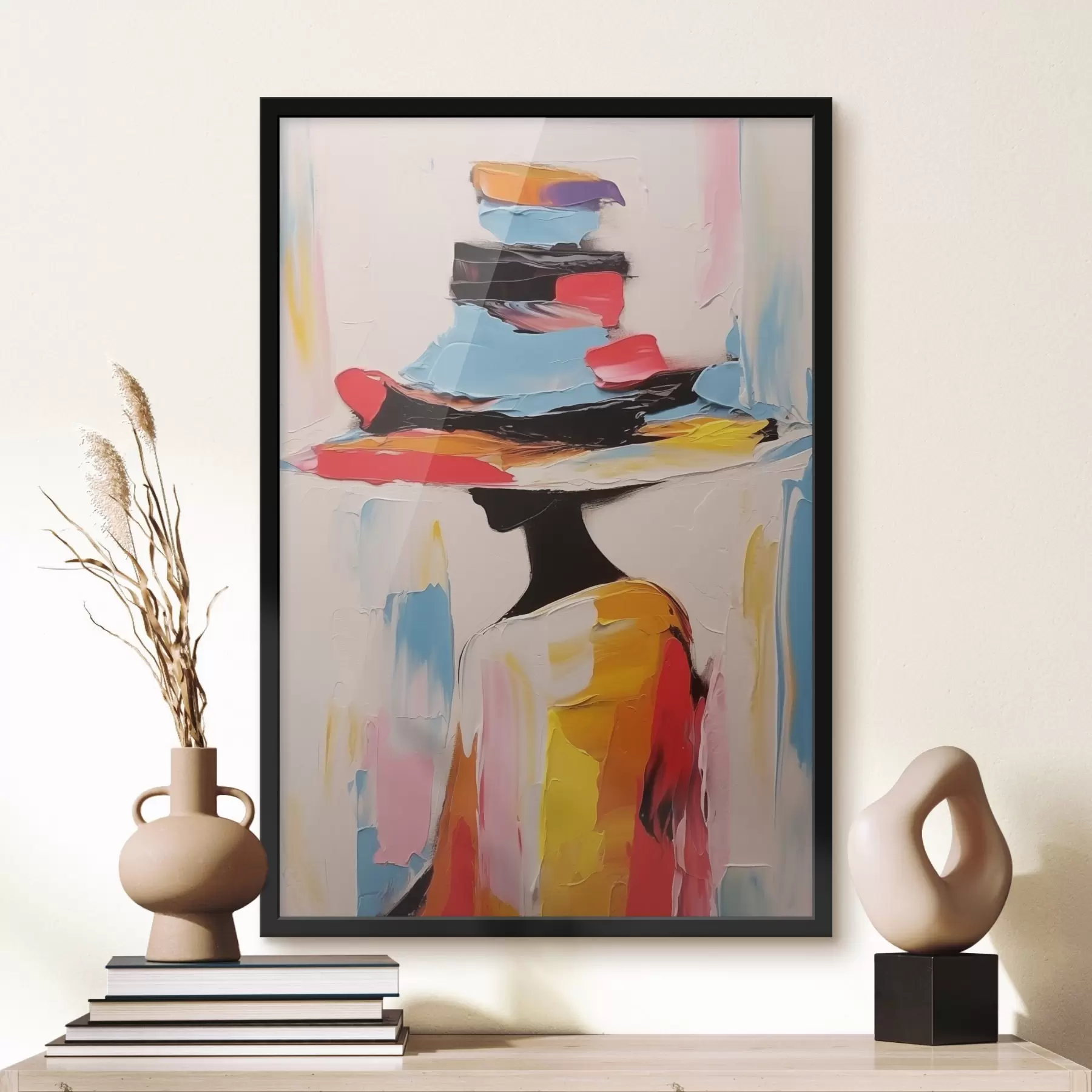 Tableau Femme au chapeau large f44994