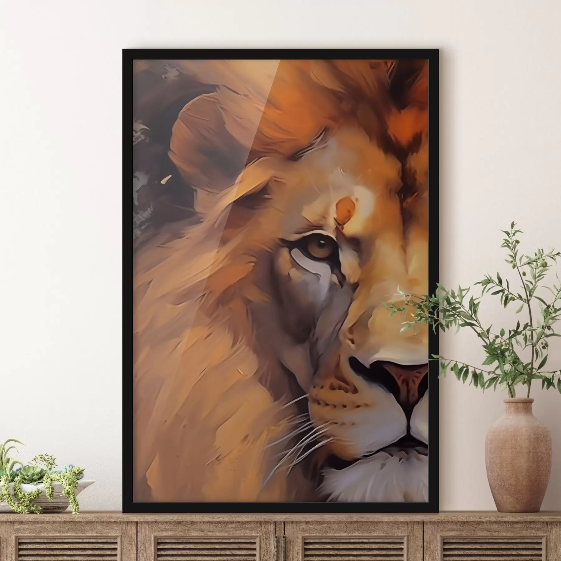 Papier peint Lion f44996