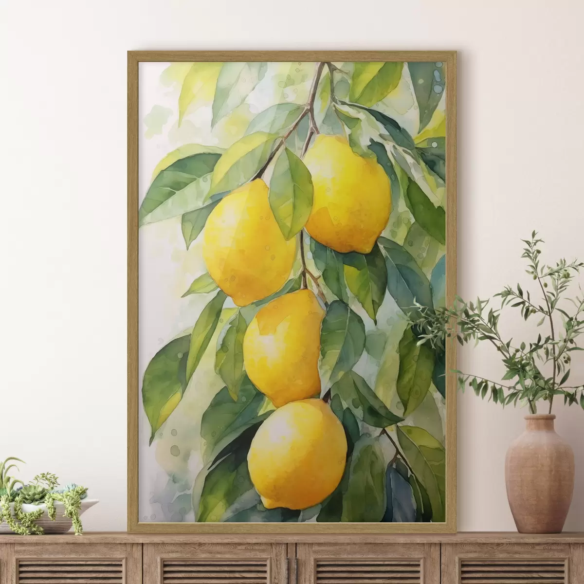 Poster Branche de citrons f45001