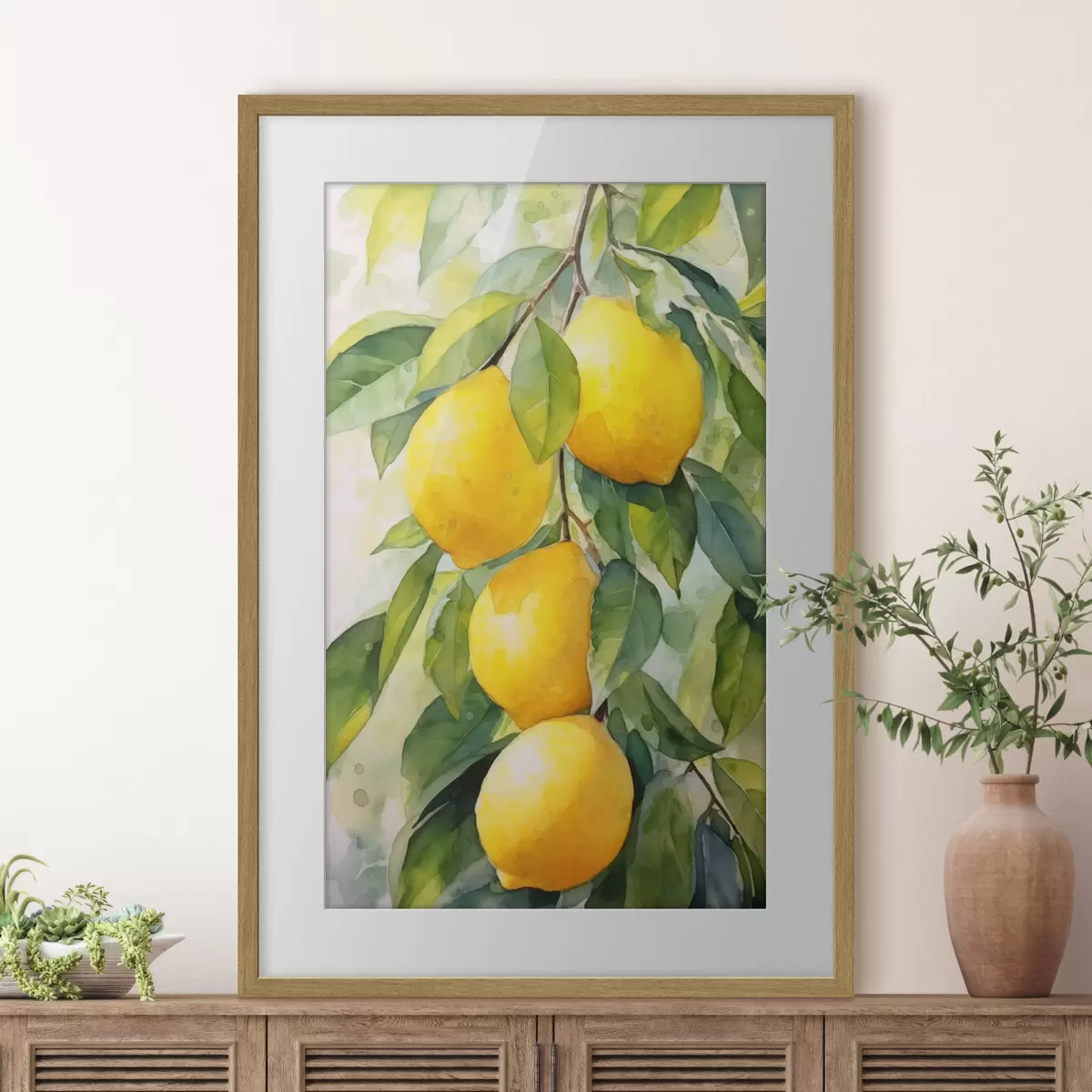 Poster Branche de citrons f45001