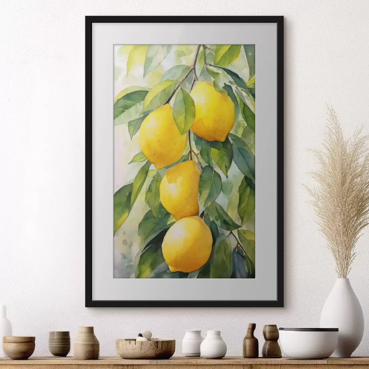 Poster Branche de citrons f45001