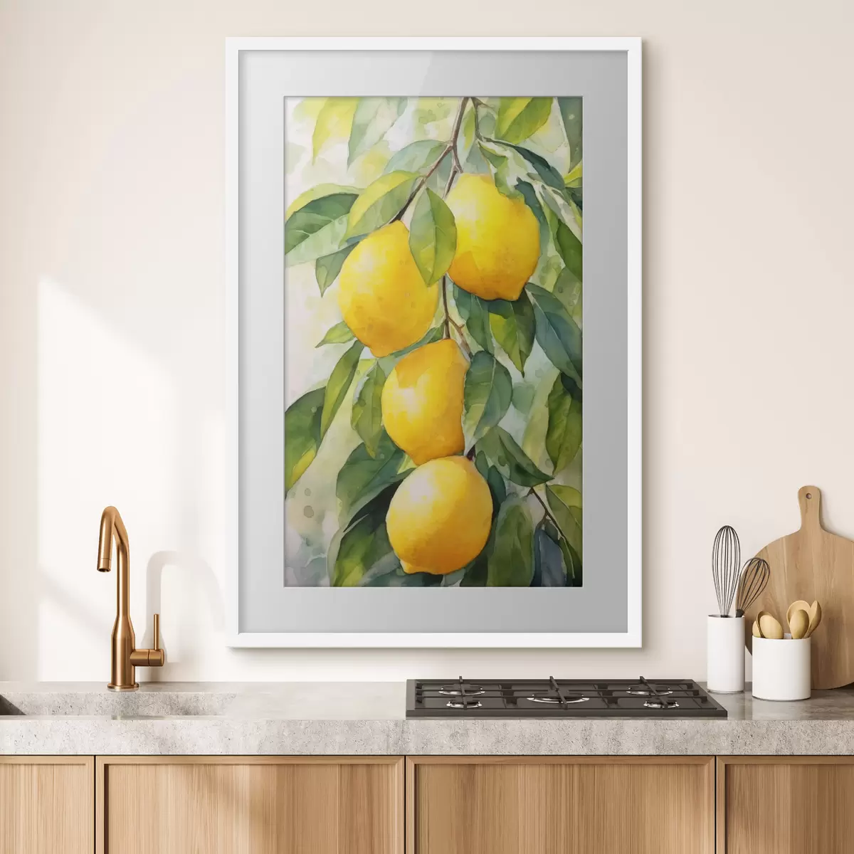 Poster Branche de citrons f45001