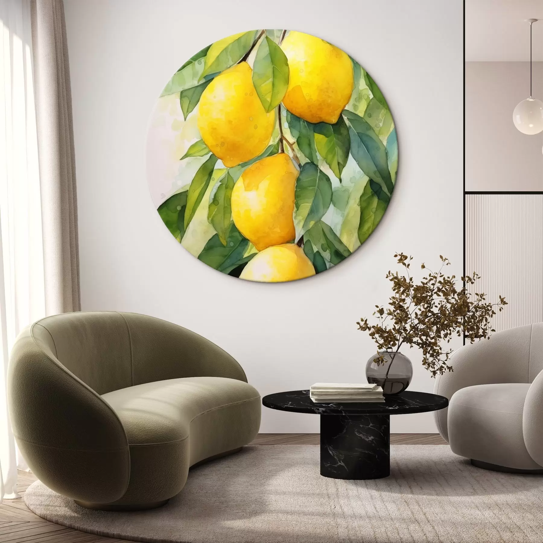 Tableau Branche de citrons r45001