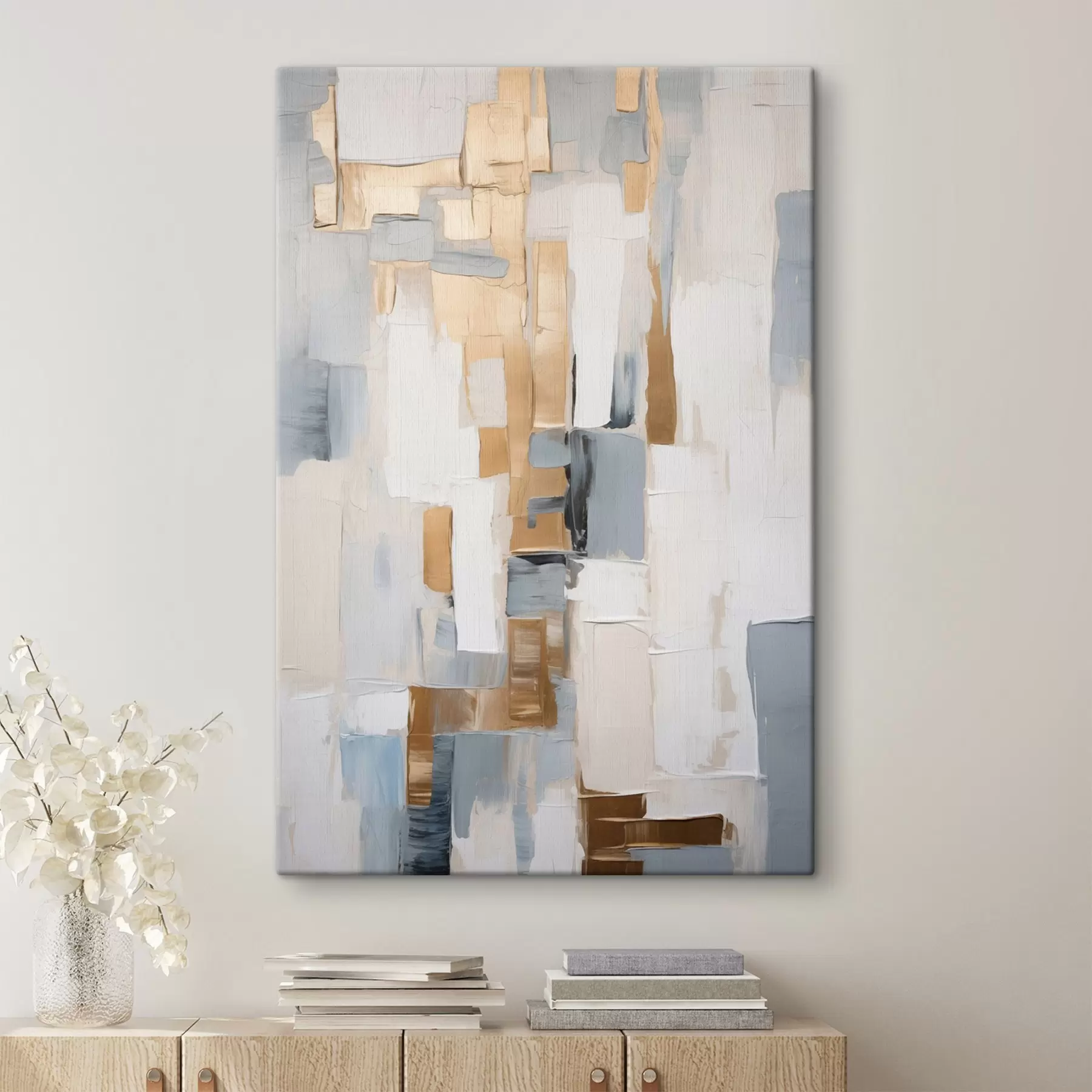 Tableau Abstraction moderne imitation de la peinture s45010