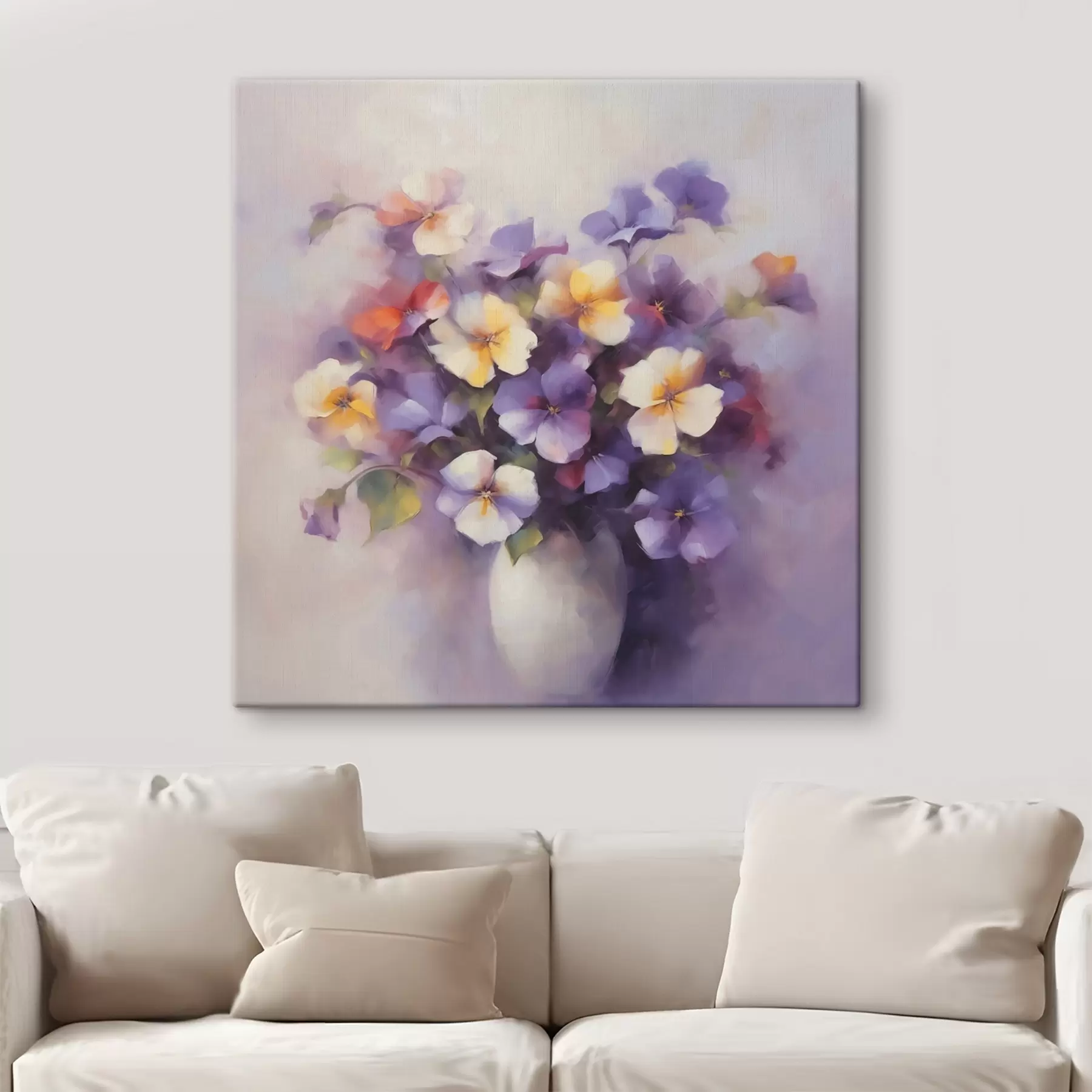 Tableau Bouquet de violettes s45012