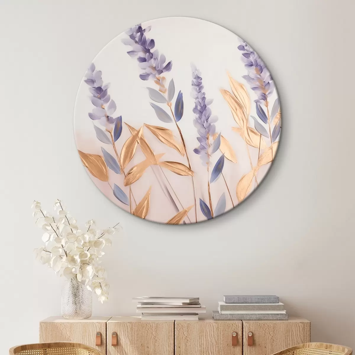 Tableaux rondes Brins de lavande r45011