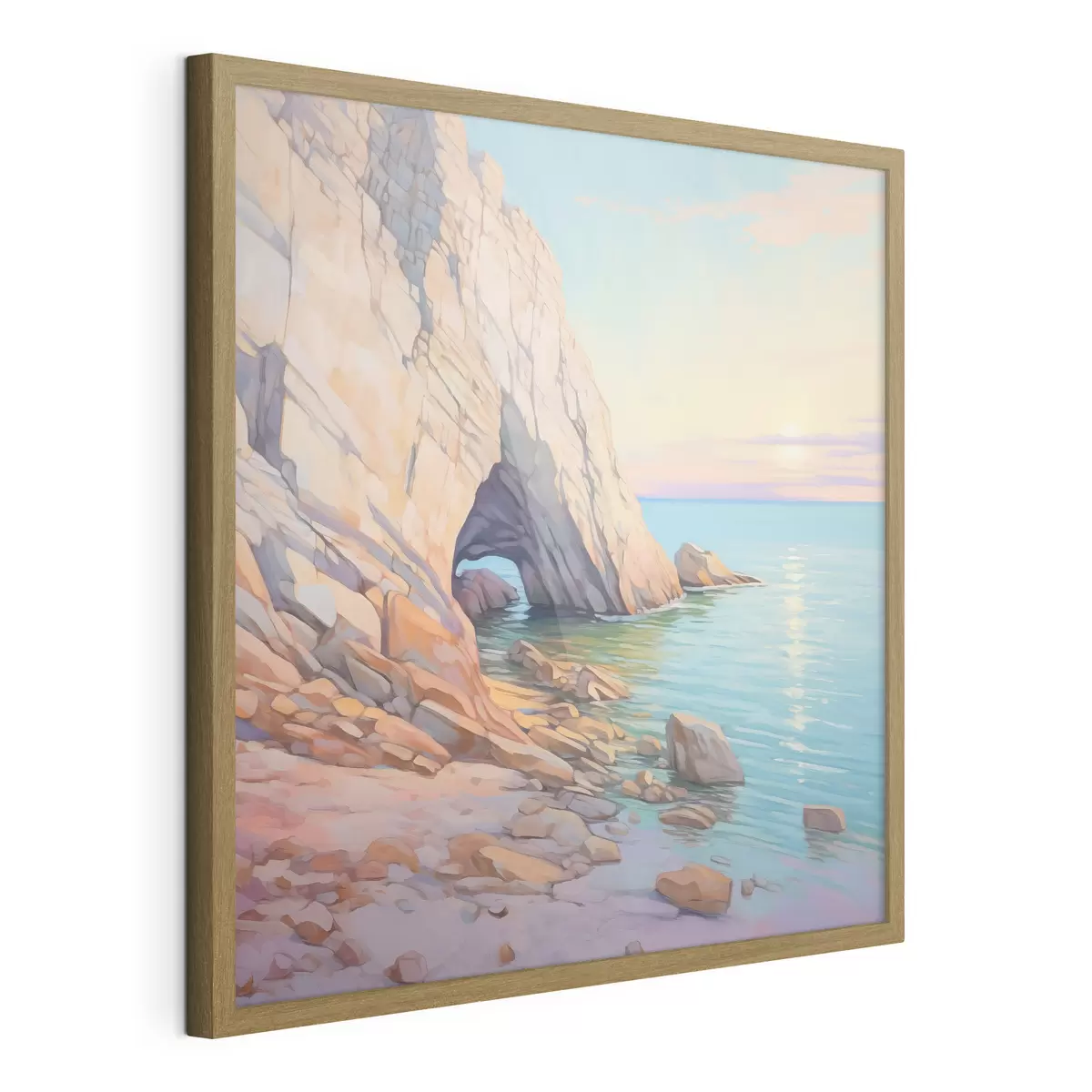 Poster Rocher au bord de la mer f45022