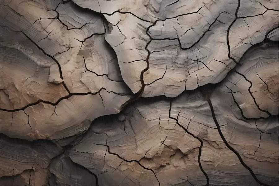 Papier peint bois, fissures, lumière, texture, écorce, naturel w04238