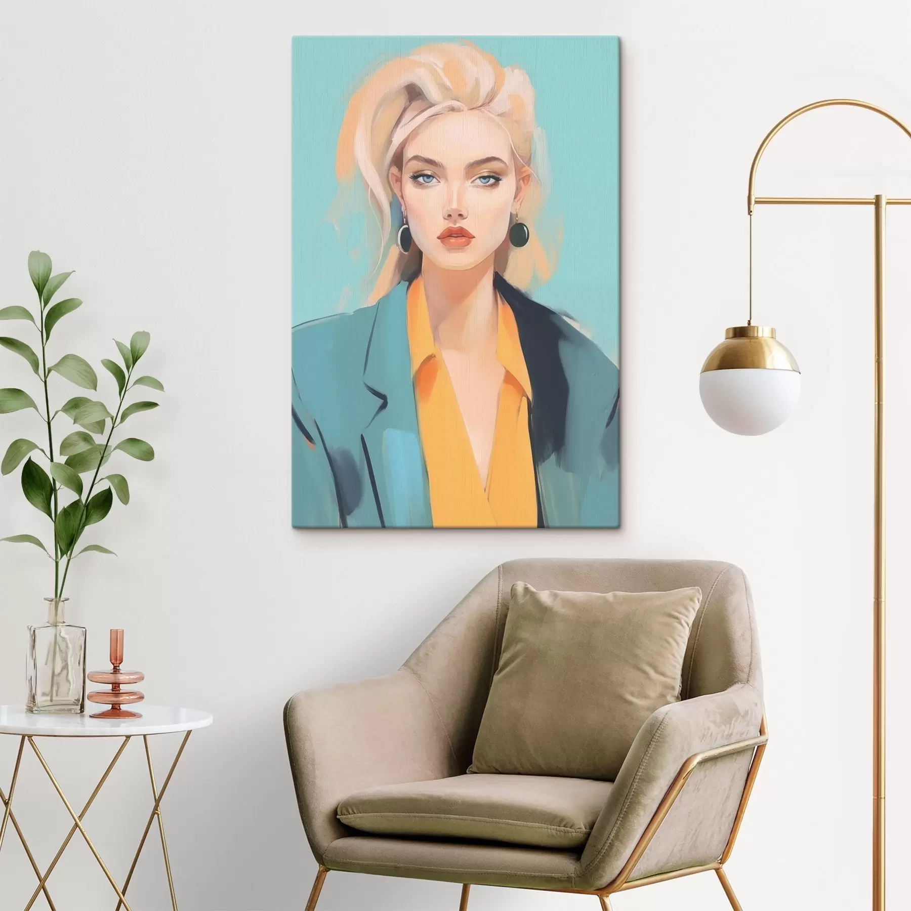 Tableau Portrait d'une femme s45072
