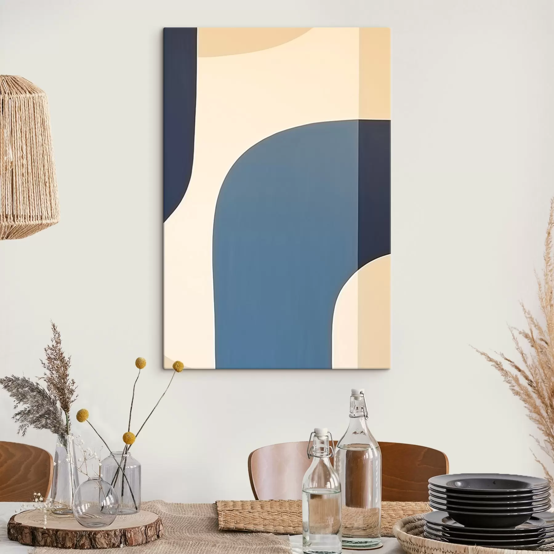 Tableau Vagues abstraites s45074