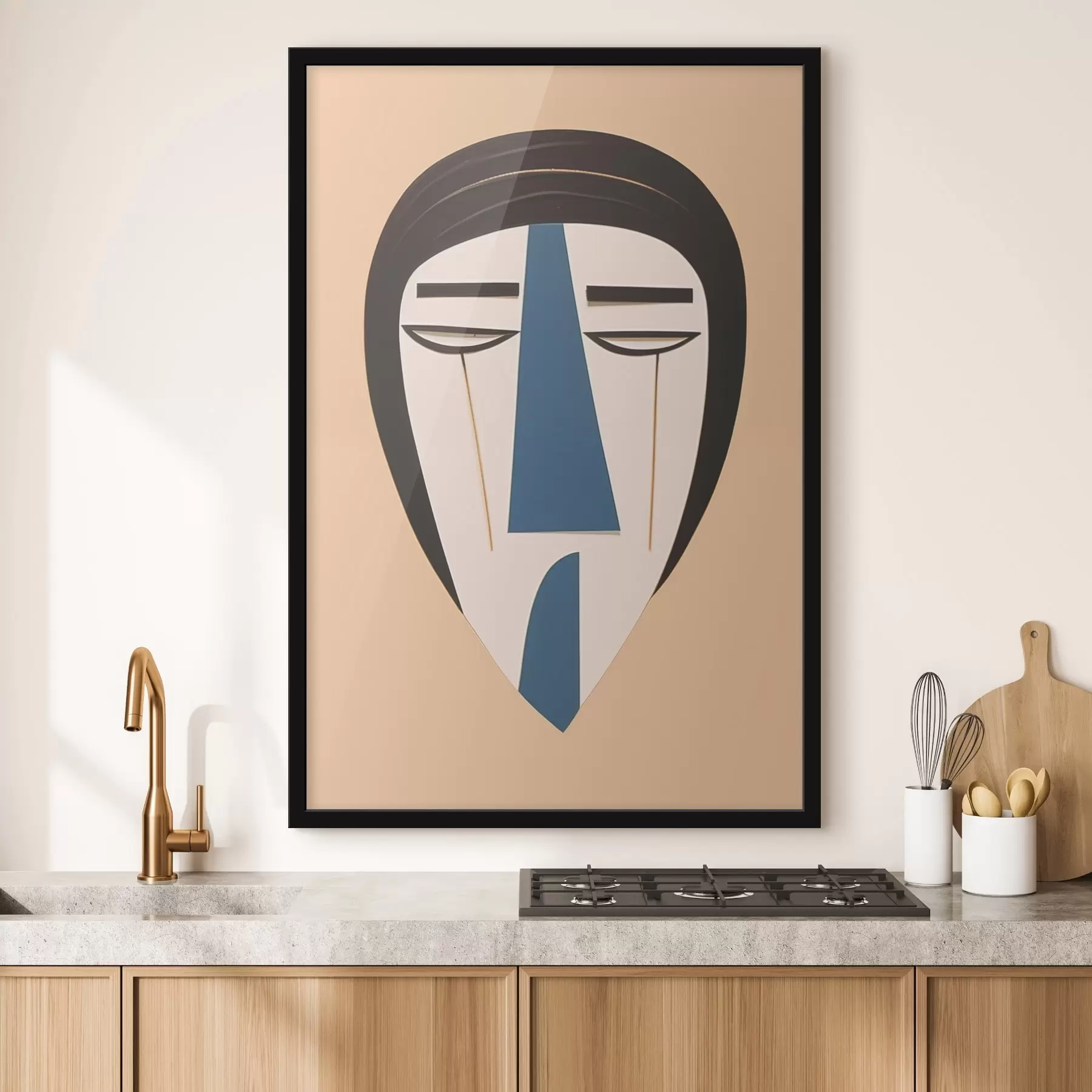 Papier peint Visage abstrait f45084