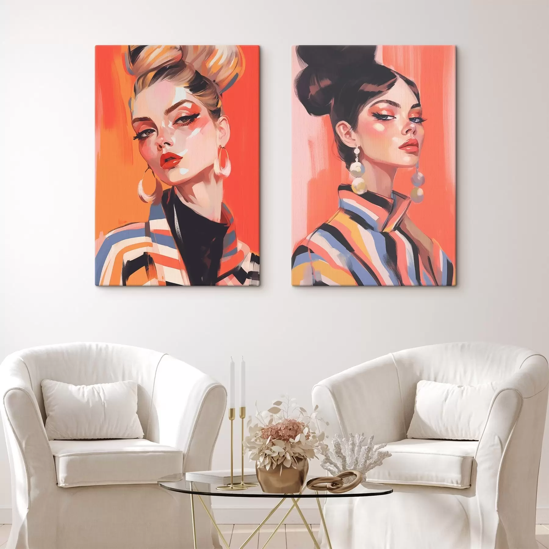 Tableau Portraits de femmes m00498
