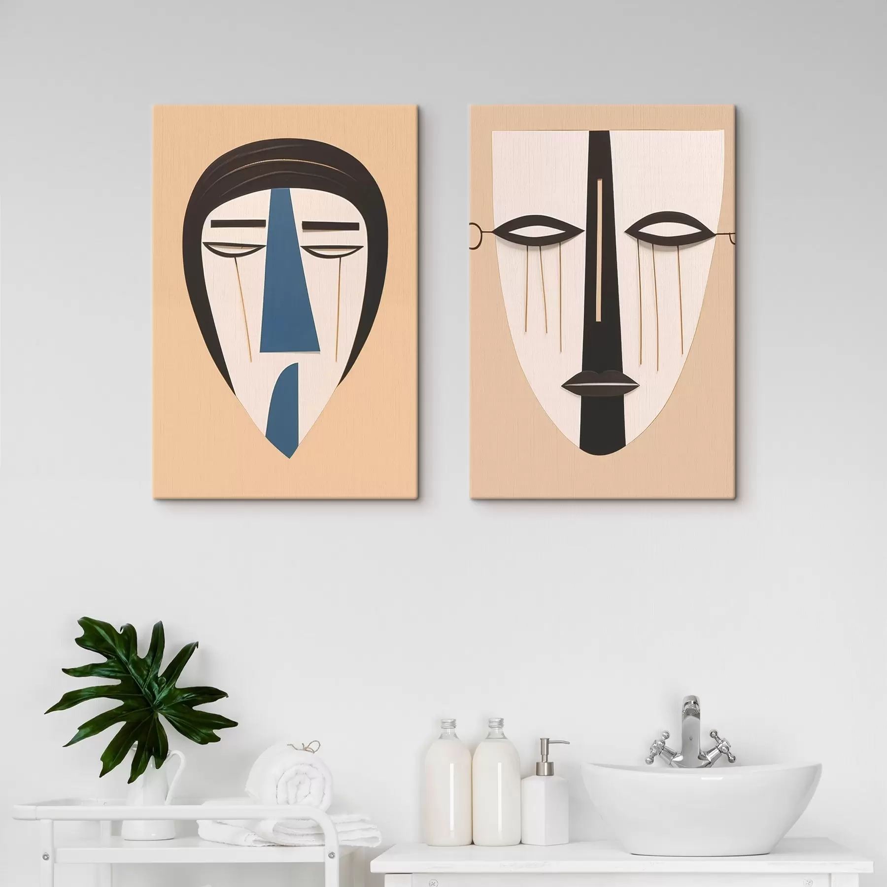 Tableau Visages abstraits m00500