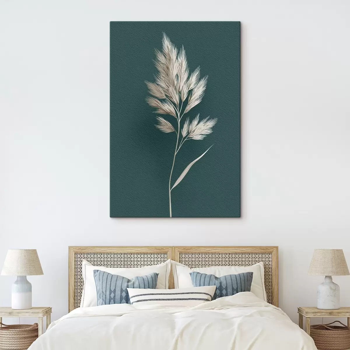 Tableau silhouette, organique, feuilles, herbes, neutre, simple, texture, plante sèche s45092