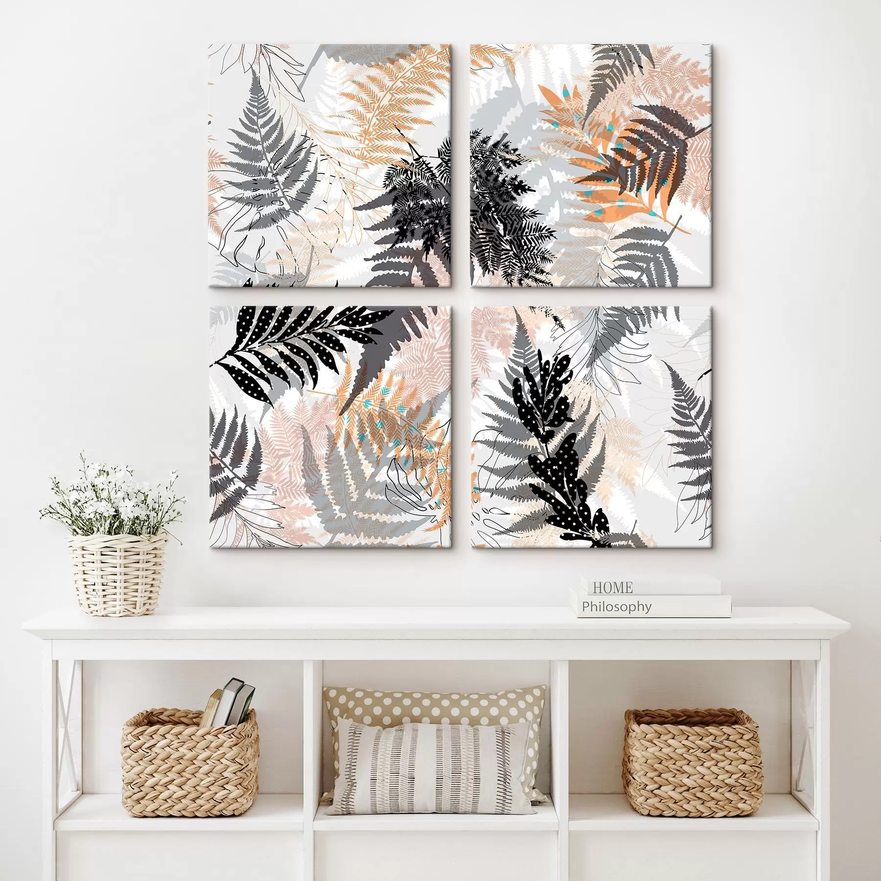 Tableau La jungle dans un voile m00492