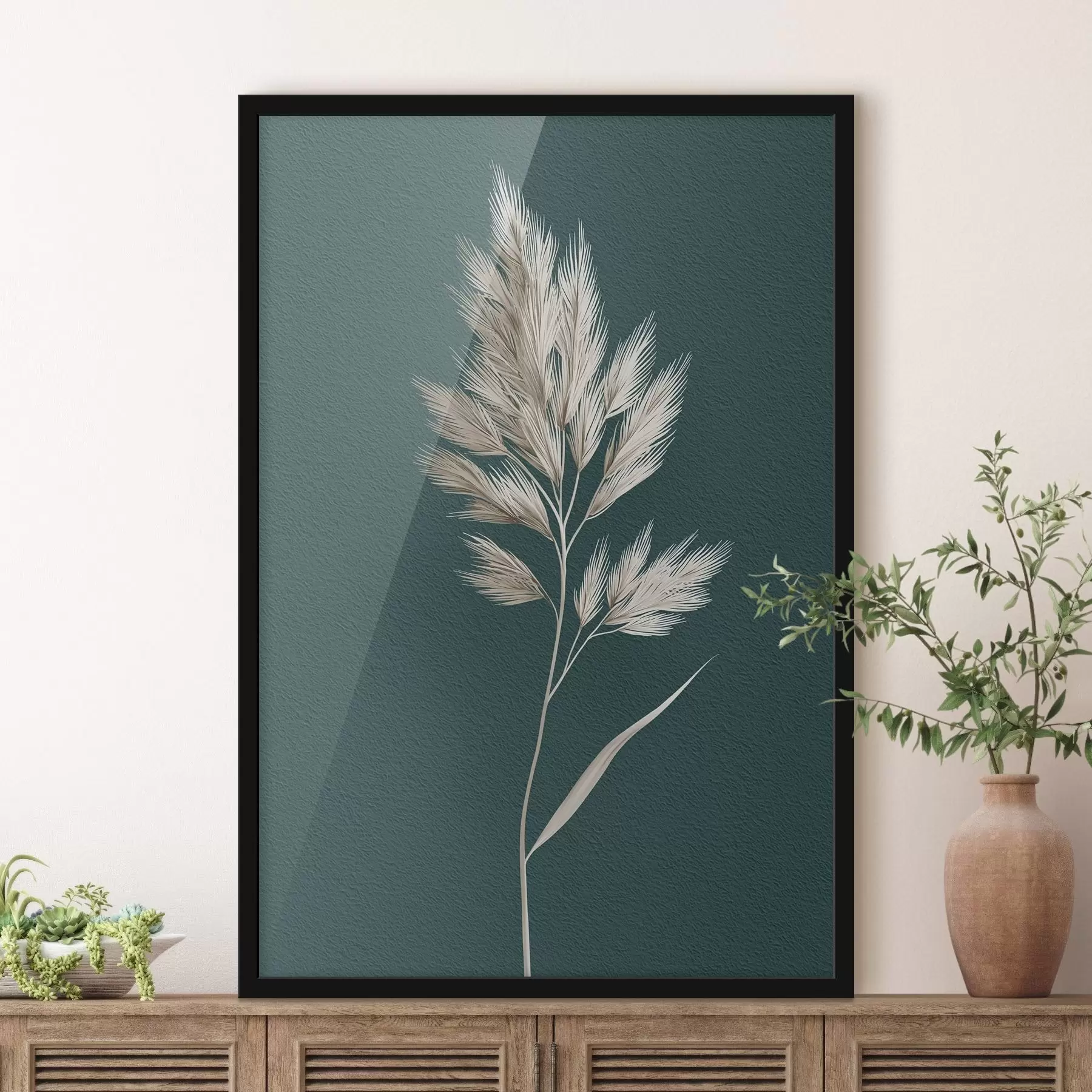 Papier peint silhouette, organique, feuilles, herbes, neutre, simple, texture, plante sèche f45092