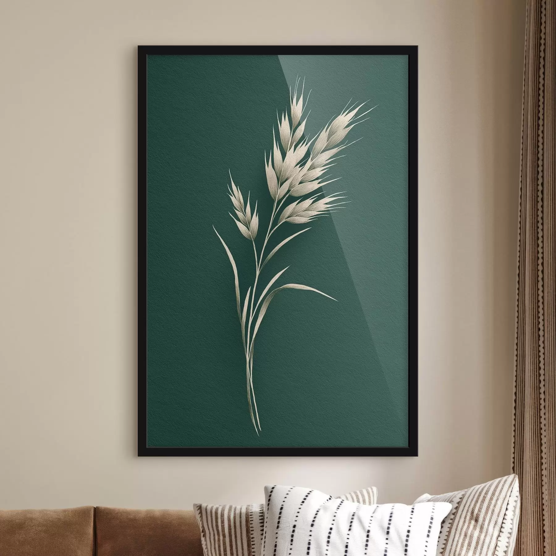 Papier peint branche délicate, floral, verdure, calme, contraste doux, papier peint, sauvage f45094