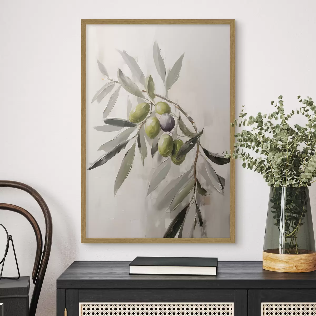 Poster Olives en lumière douce f45110