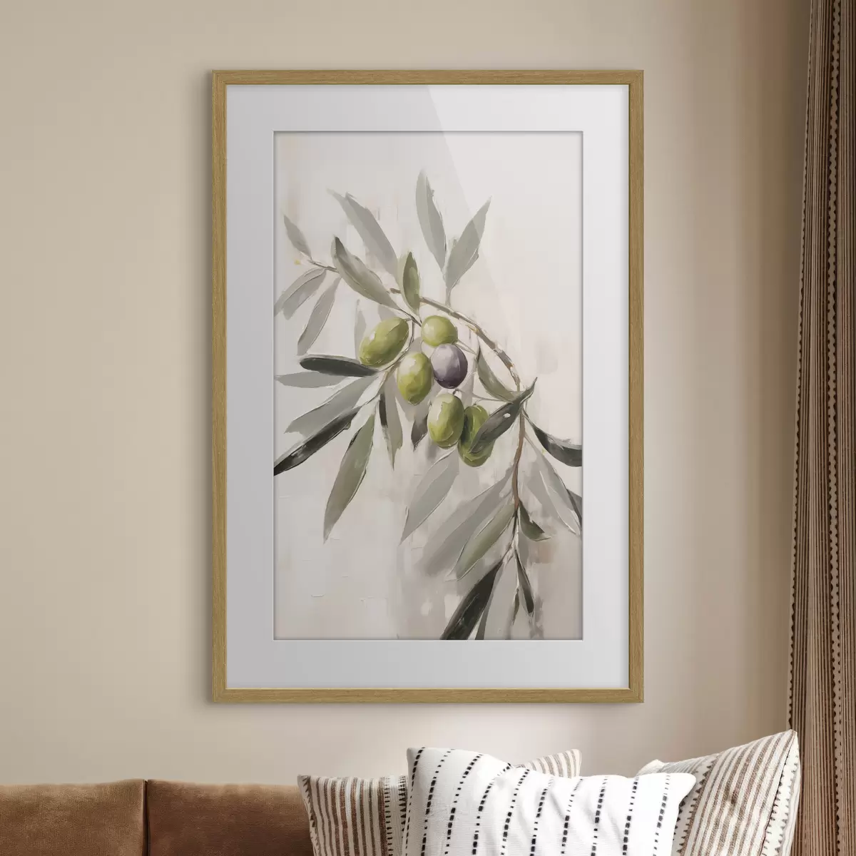 Poster Olives en lumière douce f45110