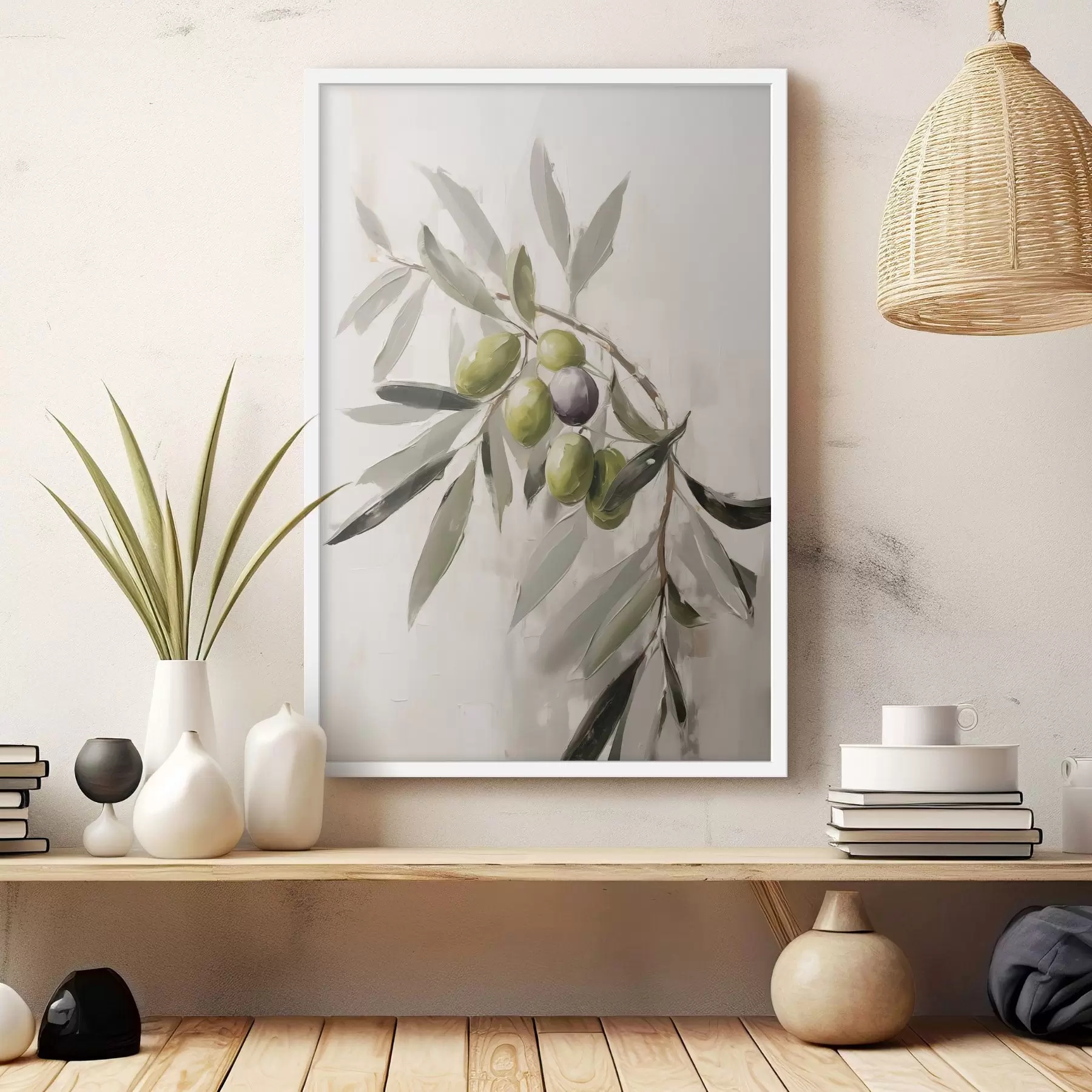 Papier peint Olives en lumière douce f45110