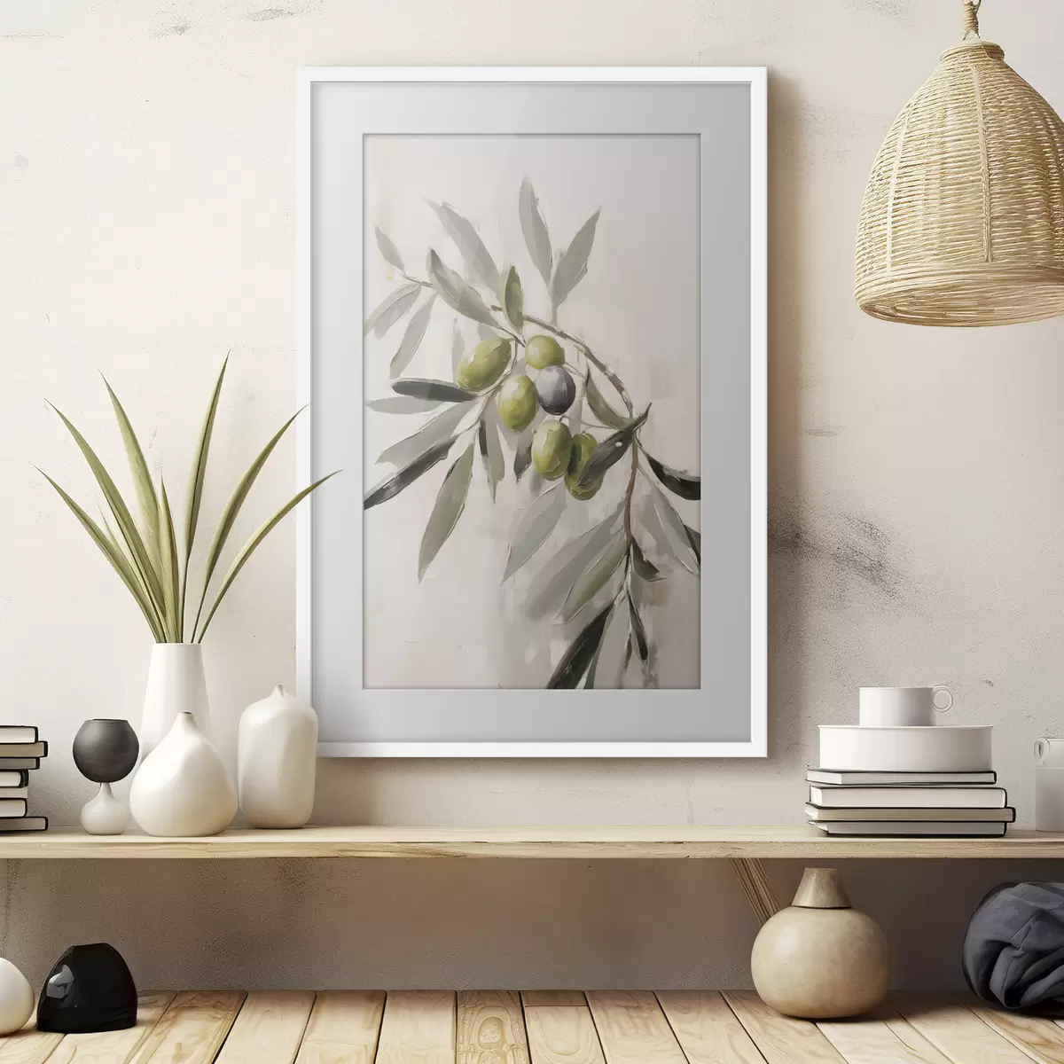 Poster Olives en lumière douce f45110