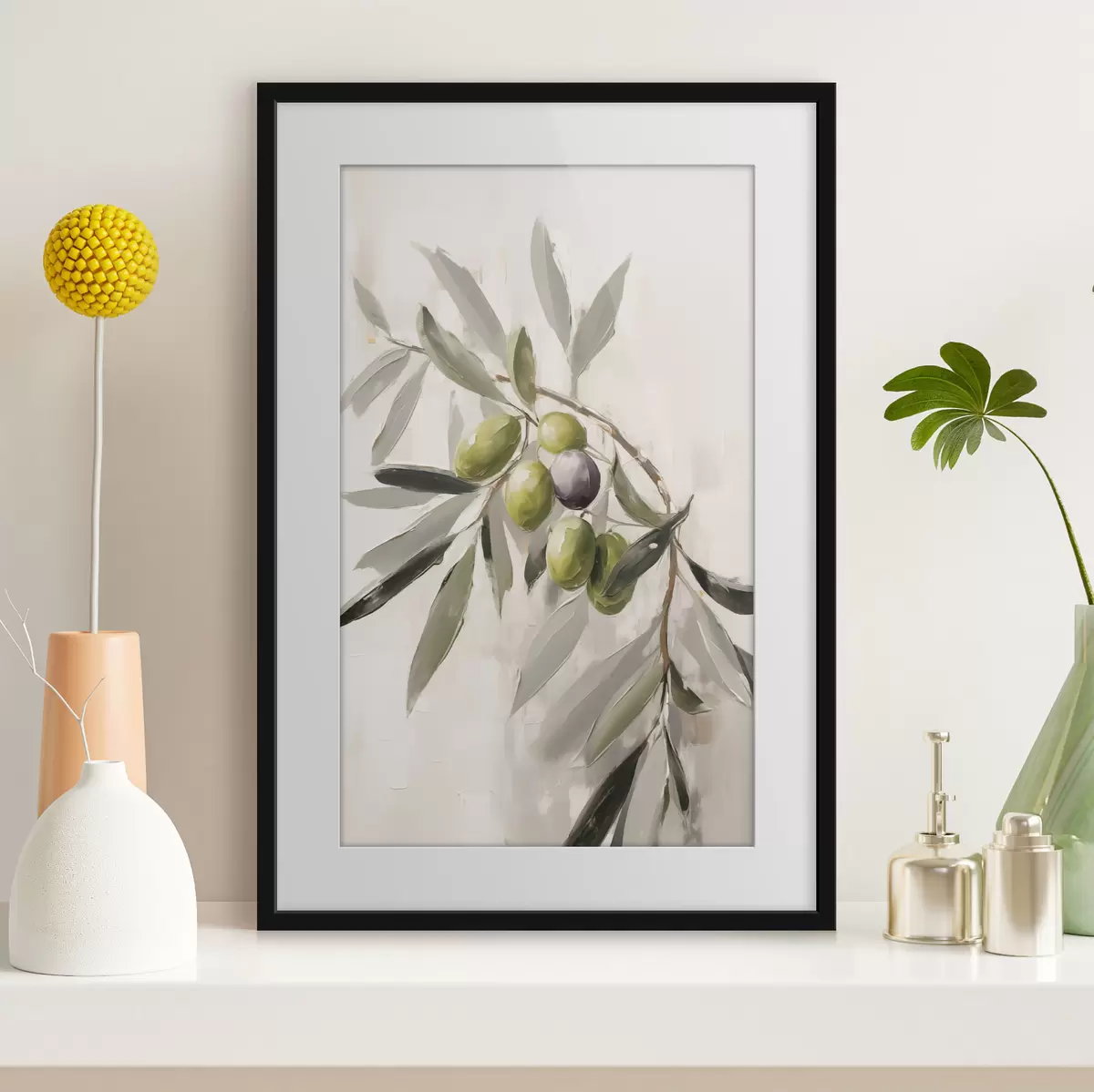 Poster Olives en lumière douce f45110