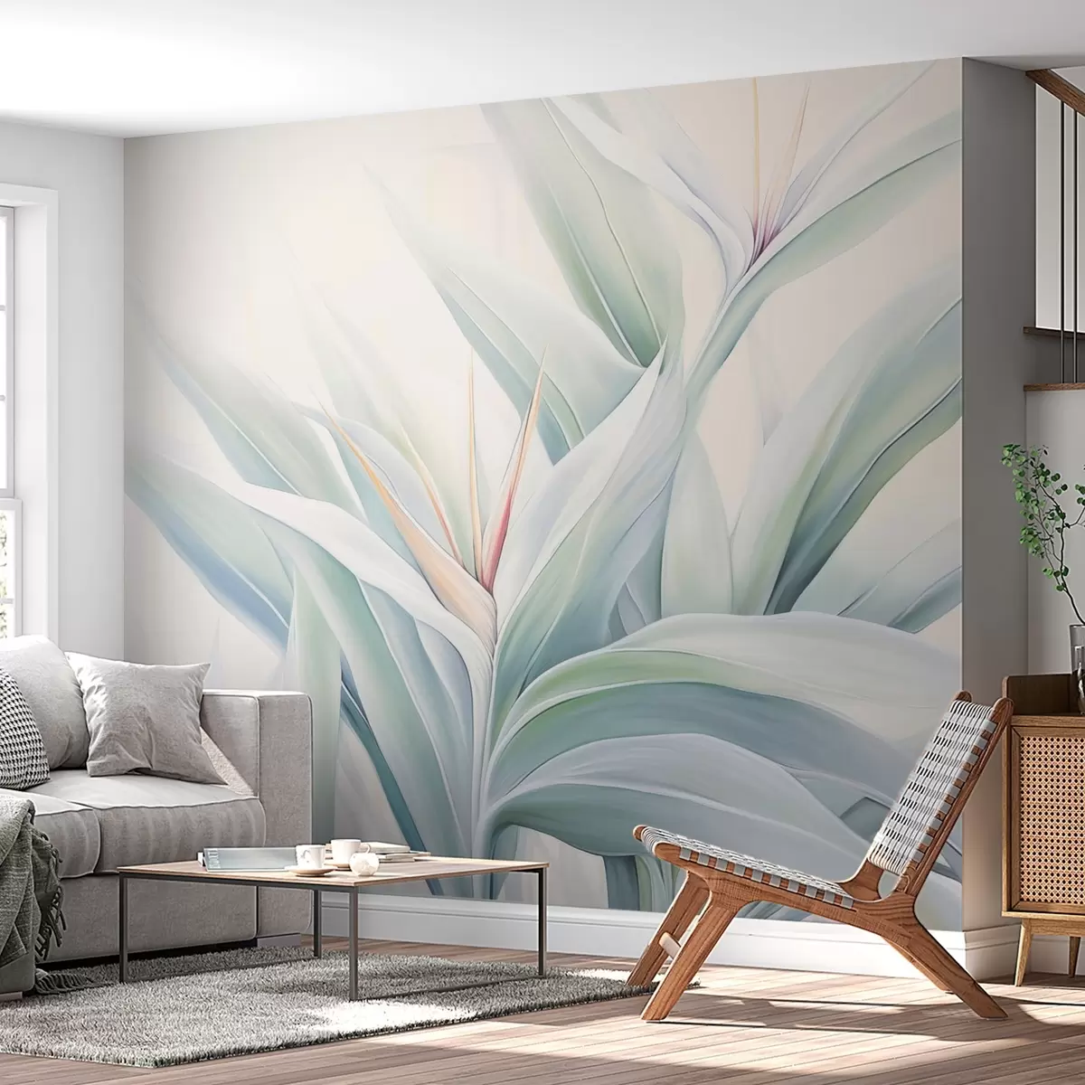 Papier peint Feuillage de Strelitzia w04264