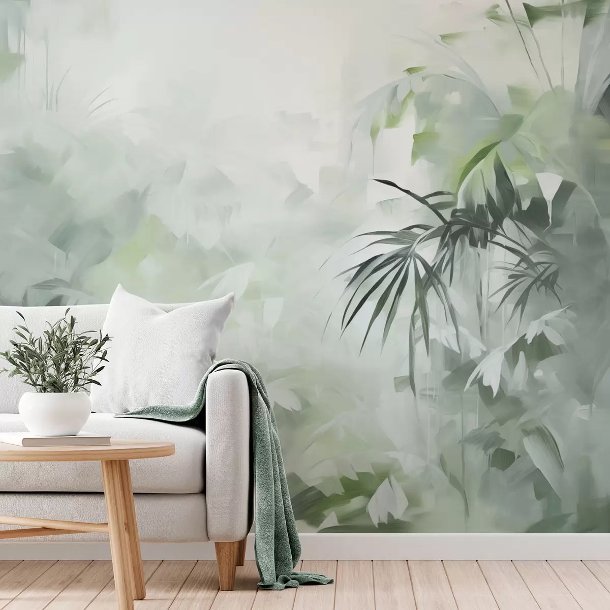 Papier peint Peinture d'imitation de la jungle w04265