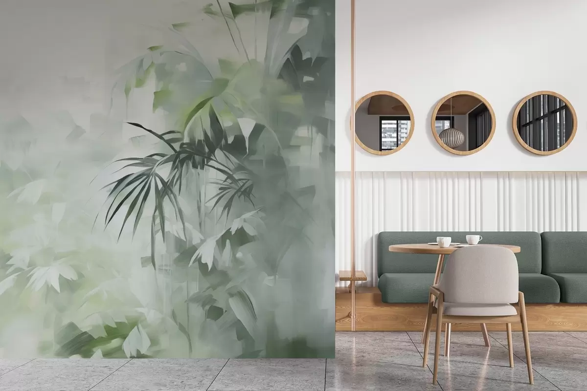 Papier peint Peinture d'imitation de la jungle w04265