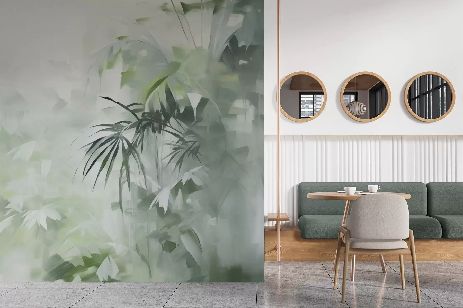Papier peint Peinture d'imitation de la jungle w04265