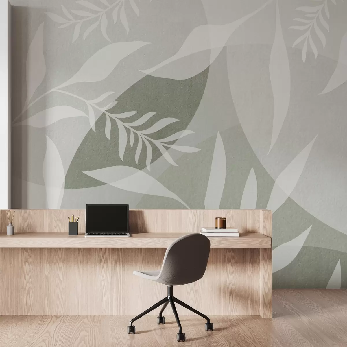 Papier peint Silhouettes de brindilles sur fond de cercles abstraits, nuances de vert w04270v2 buy France - Uwalls.fr Papier peint Silhouettes de brindilles sur fond de cercles abstraits, nuances de vert w04270v2