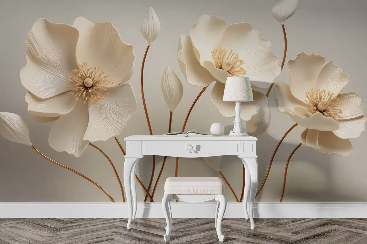 Papier peint Fleurs gracieuses w04248